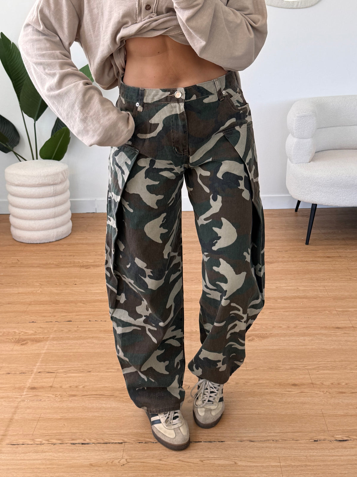 Jeans barrel camouflage