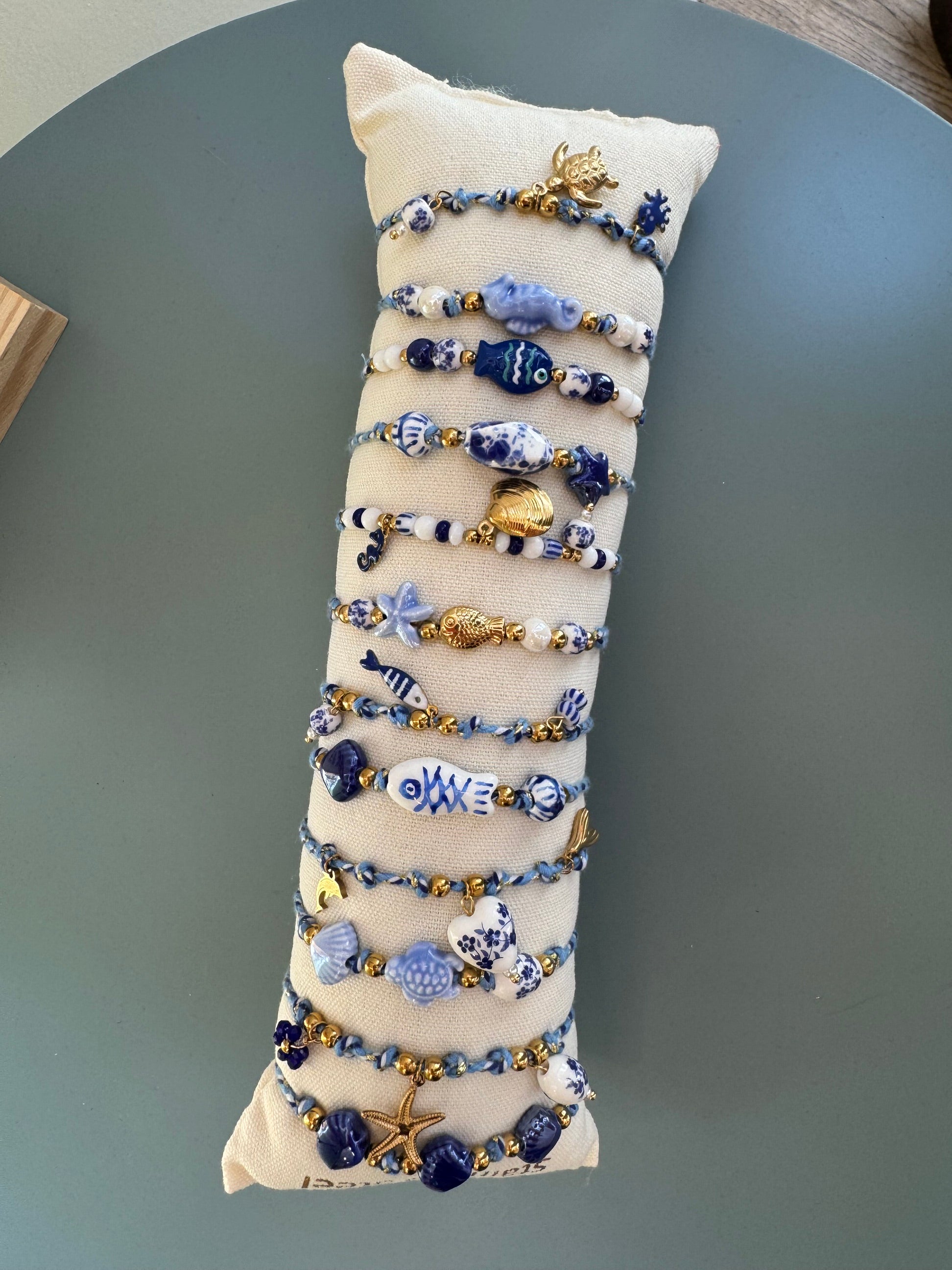 Bracciale portafortuna blue mykonos