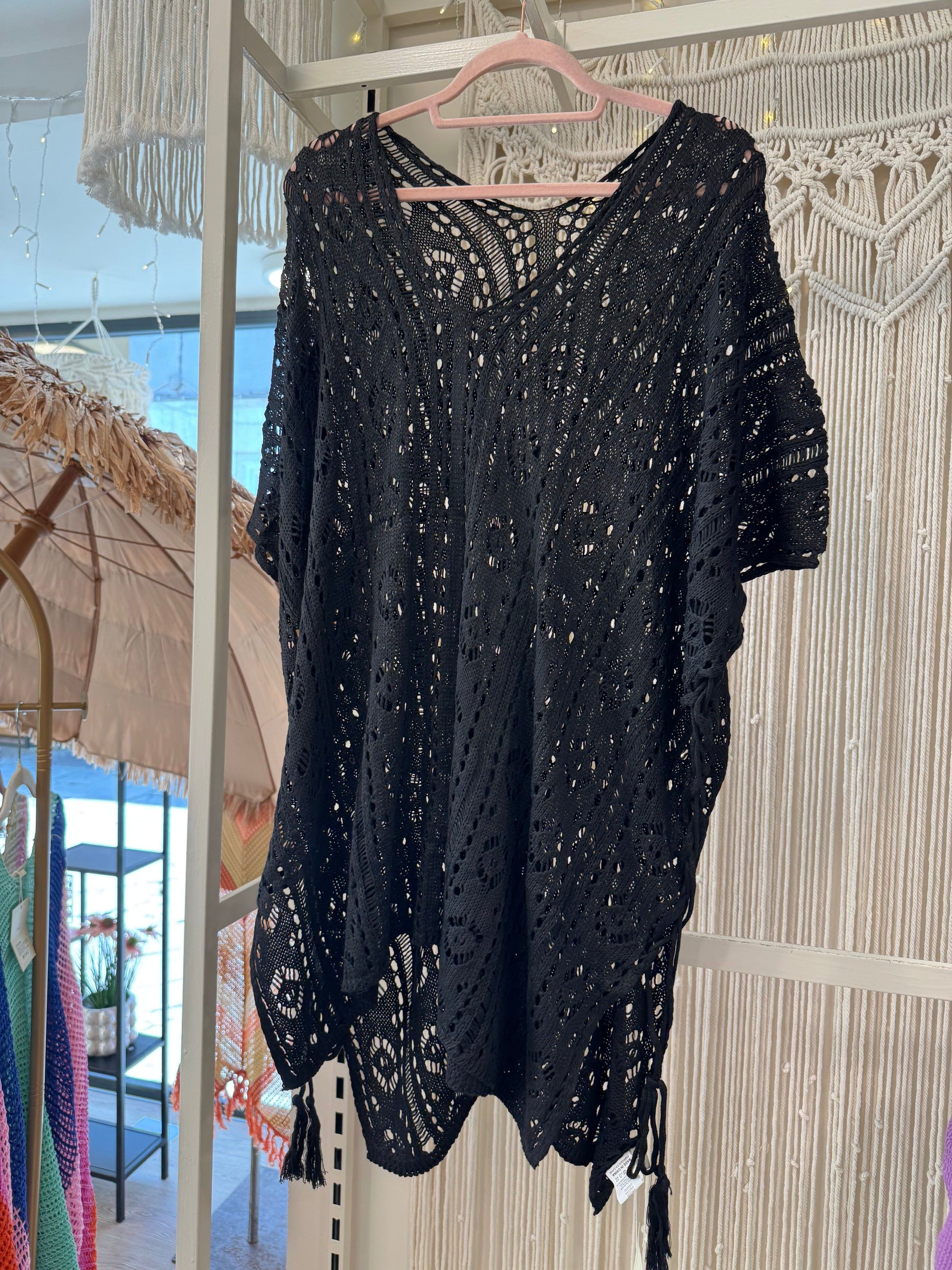 Copricostume poncho tinta unita