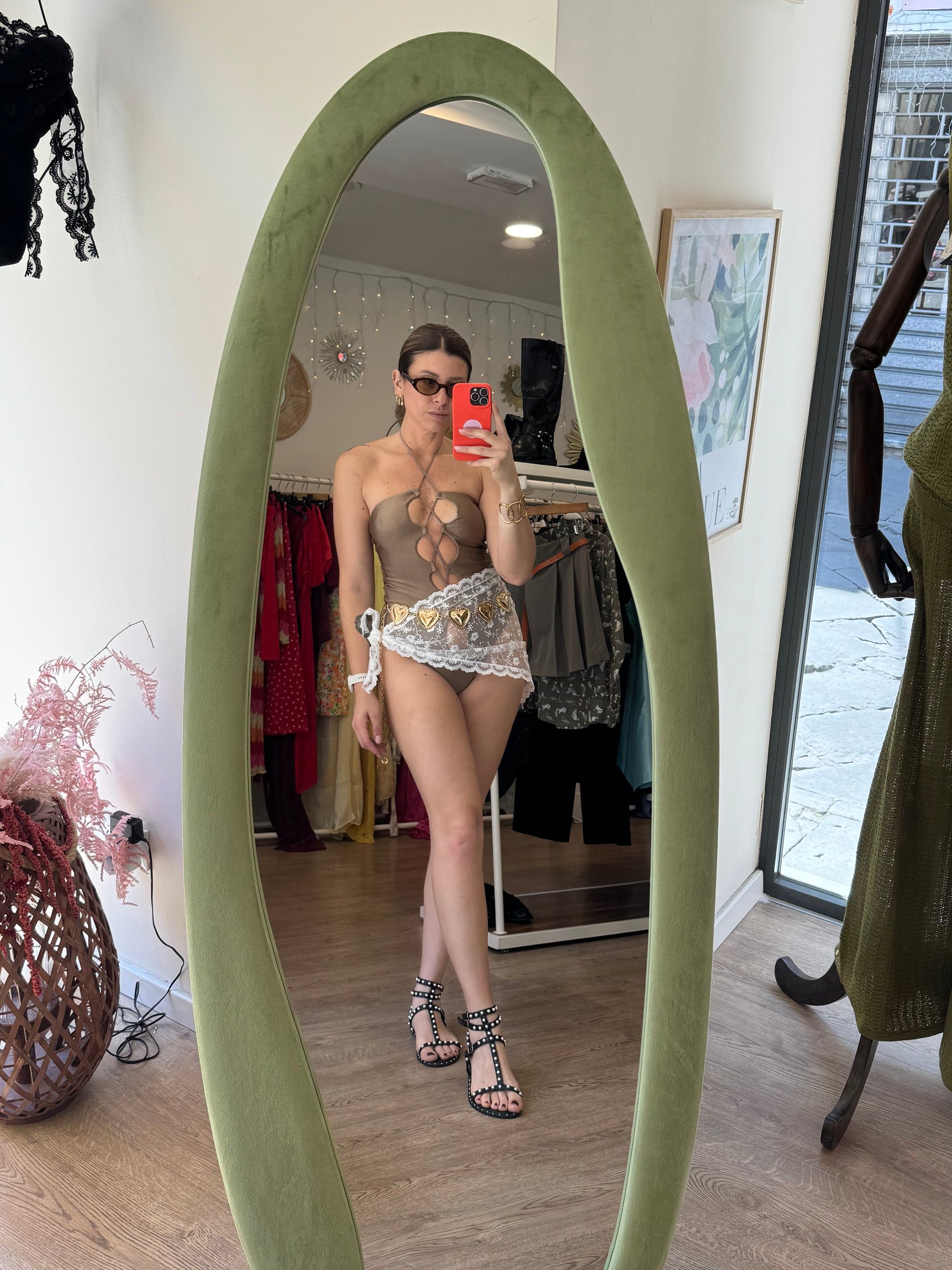 Bikini intero senza spalline