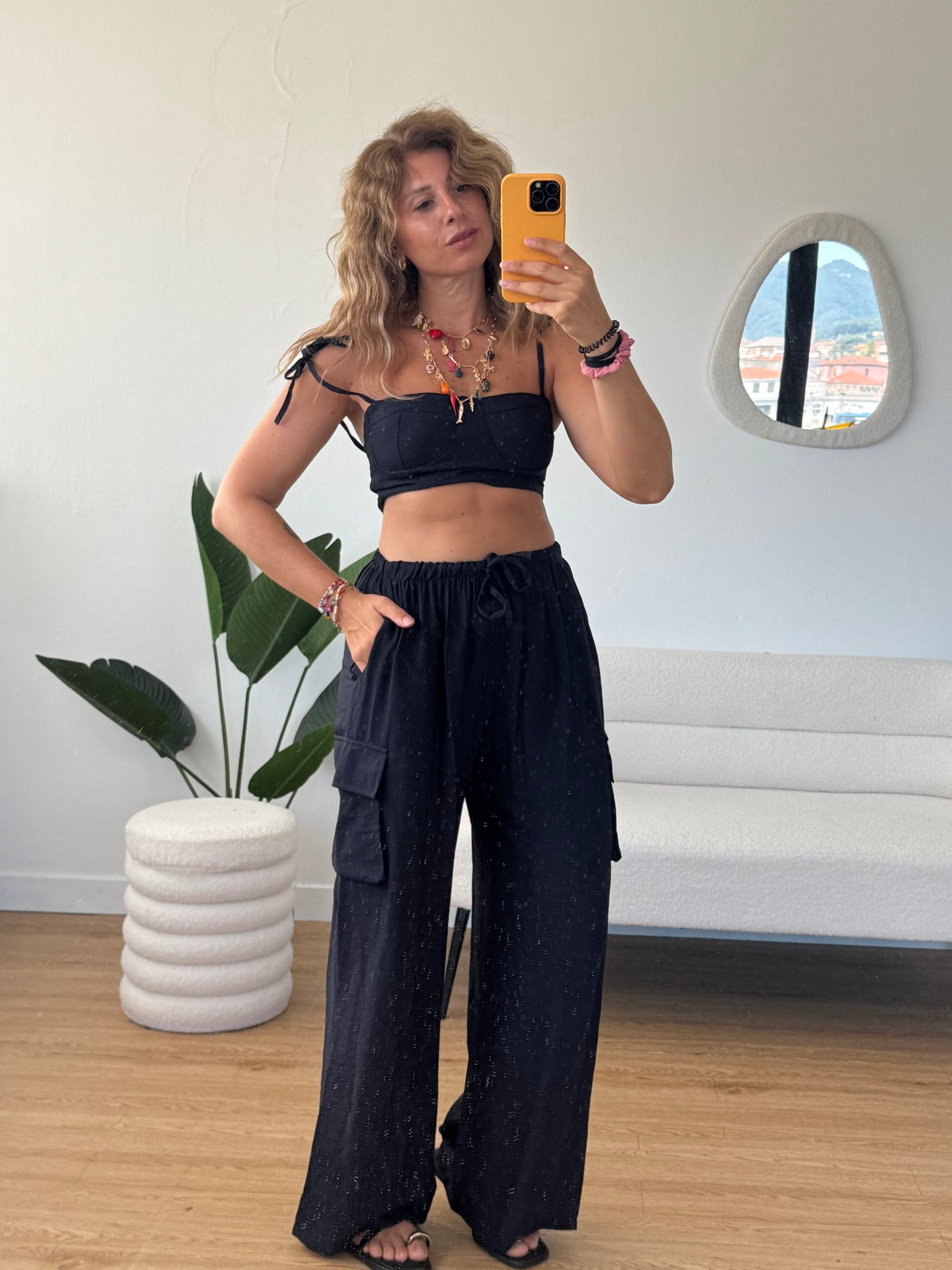 Completo pantaloni cargo