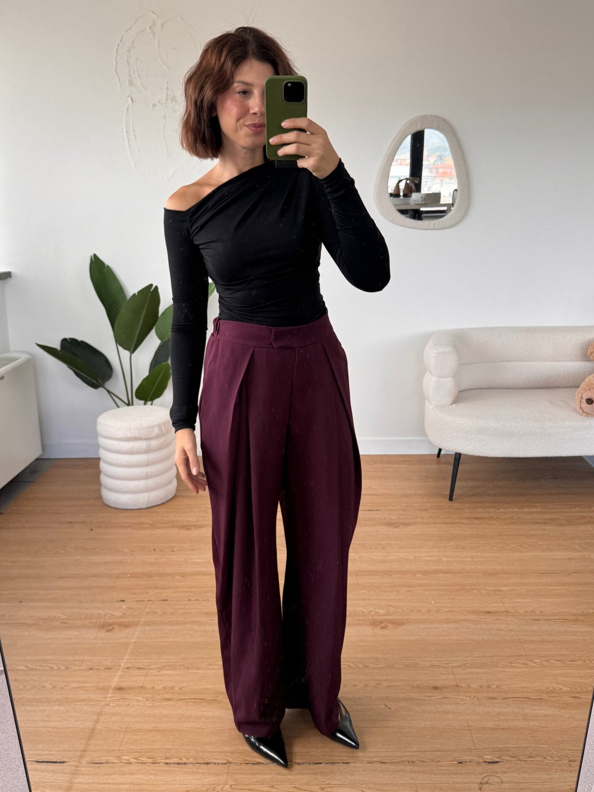 Maglia Kim asimmetrica con guantino - GGlam