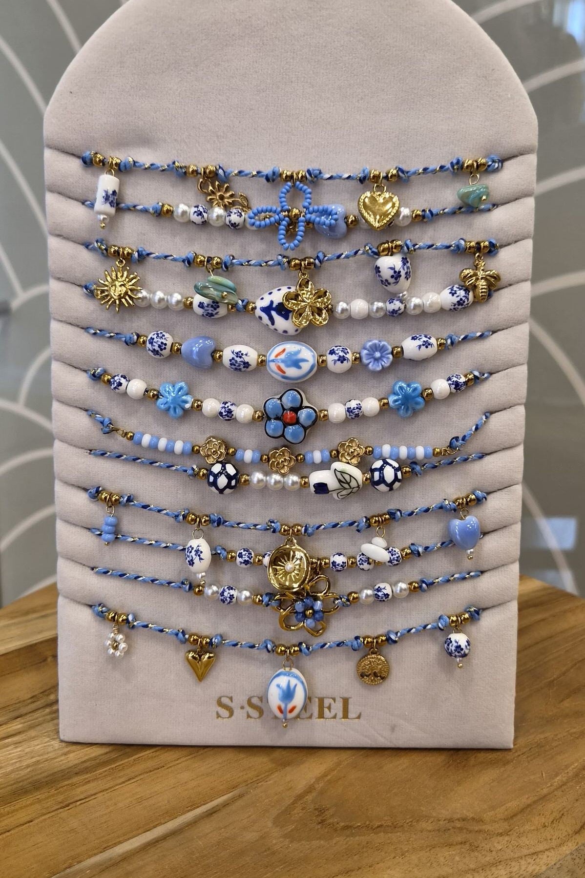 Collana portafortuna mix dipinta blue - GGlam