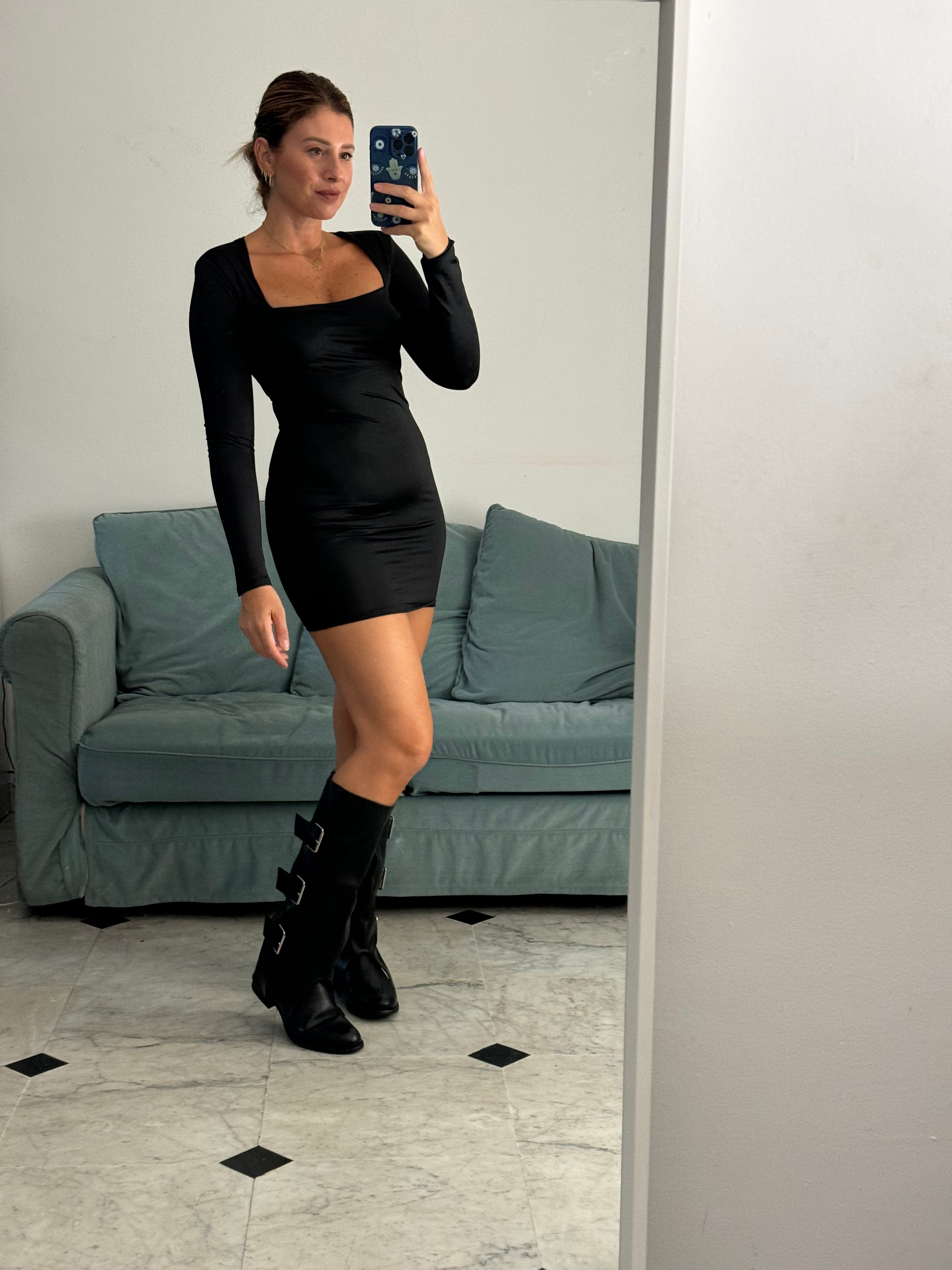 Tubino basico scollo squadrato