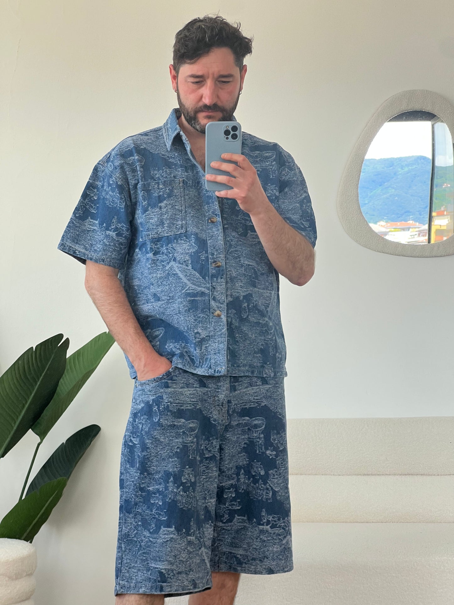 Completo denim bermuda