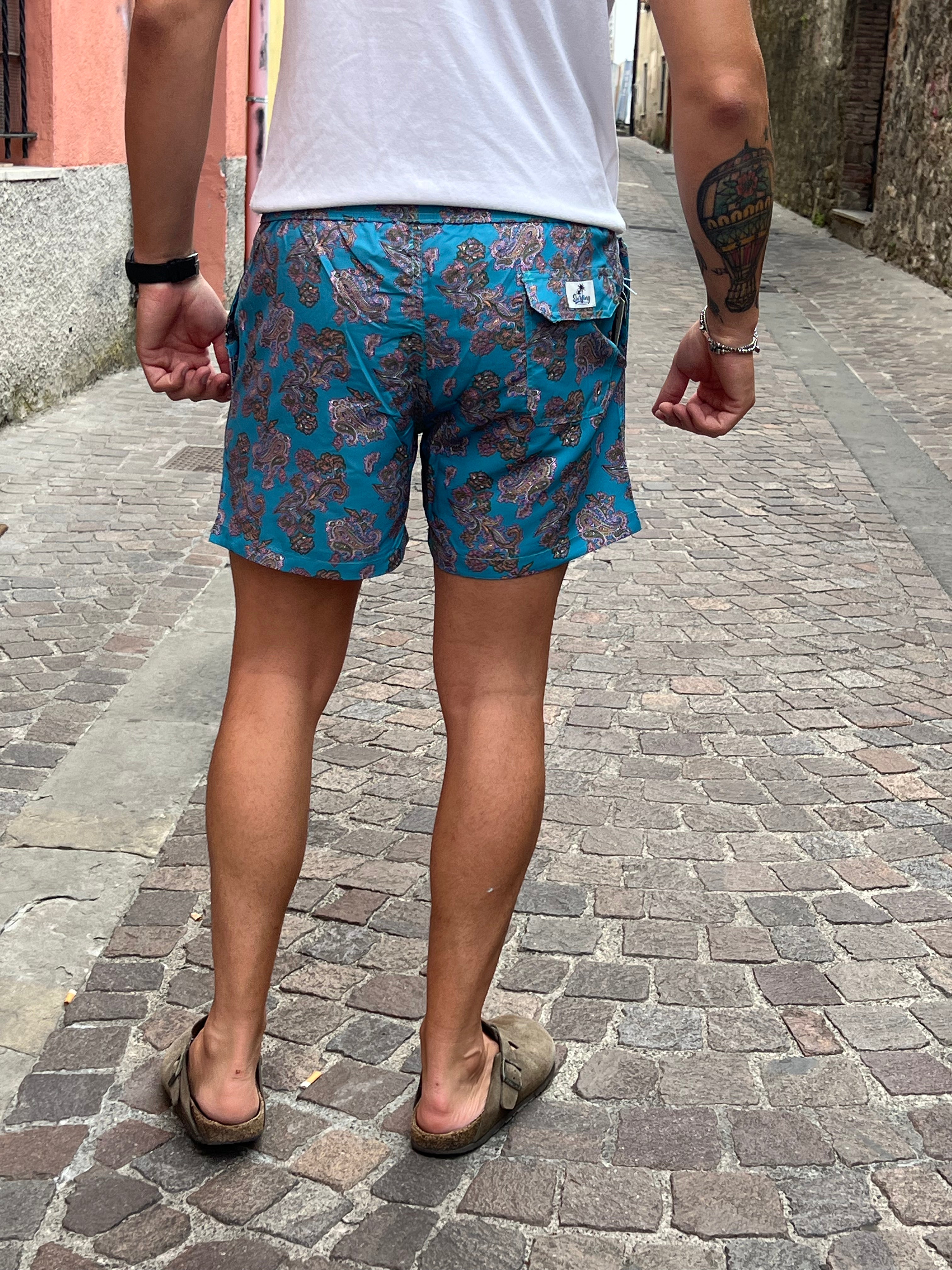 Costume shorts cashmere verde acqua