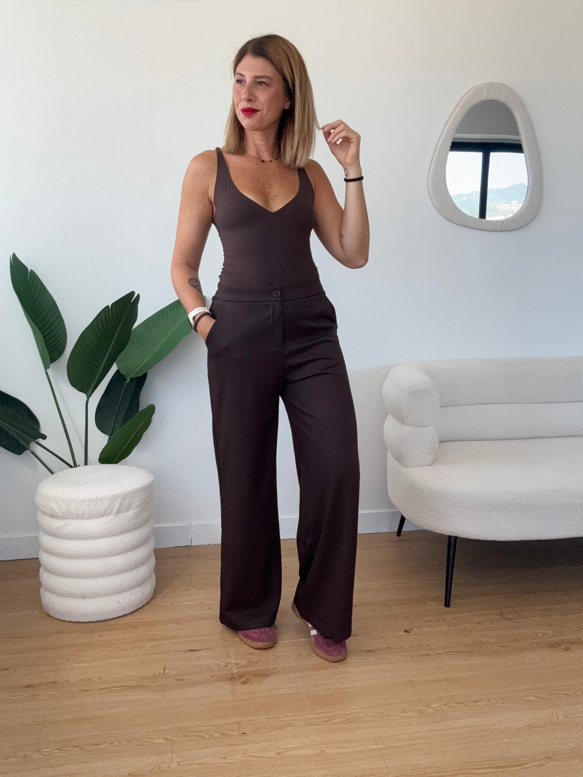 Pantaloni a palazzo completo Emma
