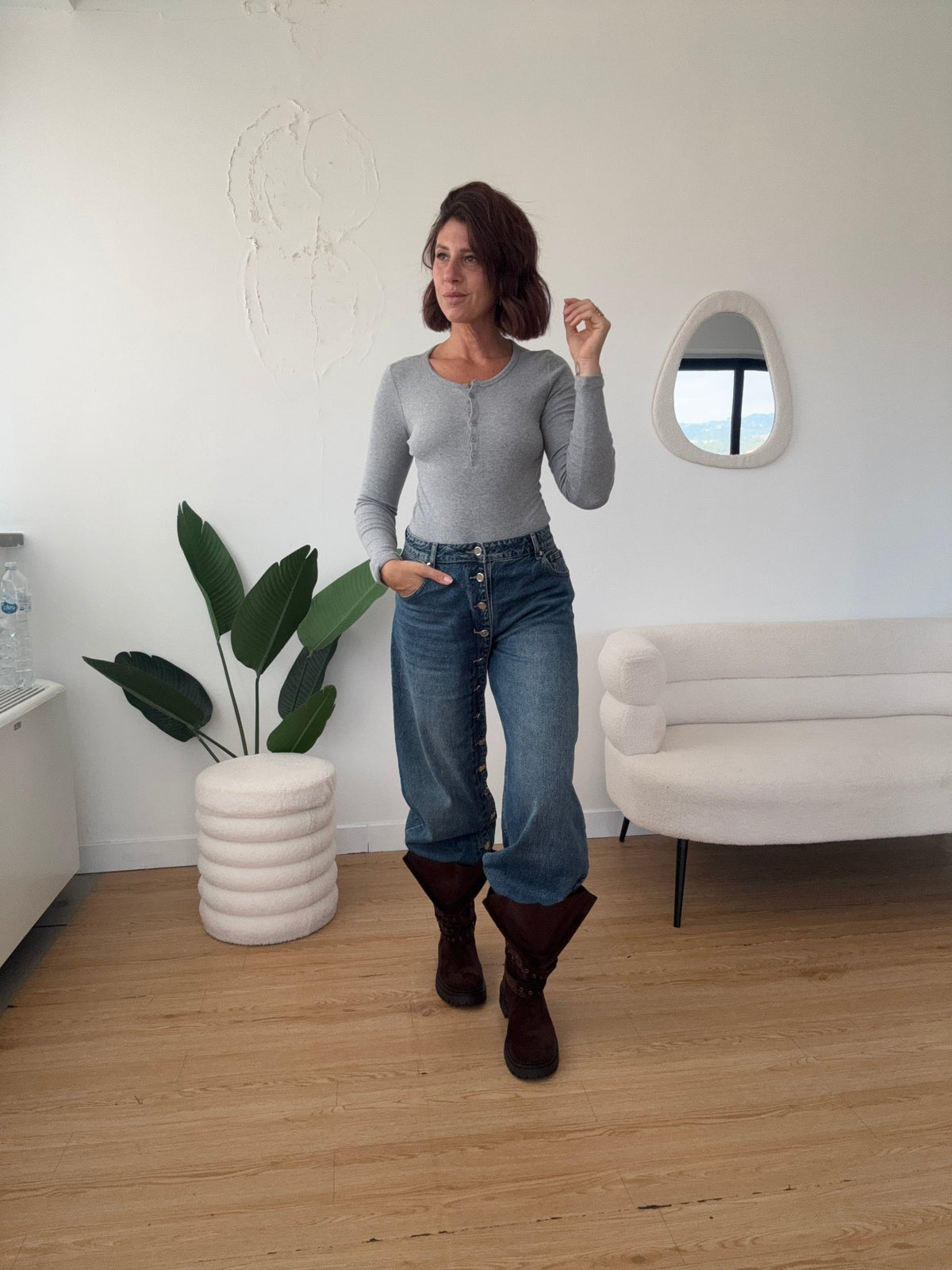 Body a costine con bottoni - GGlam