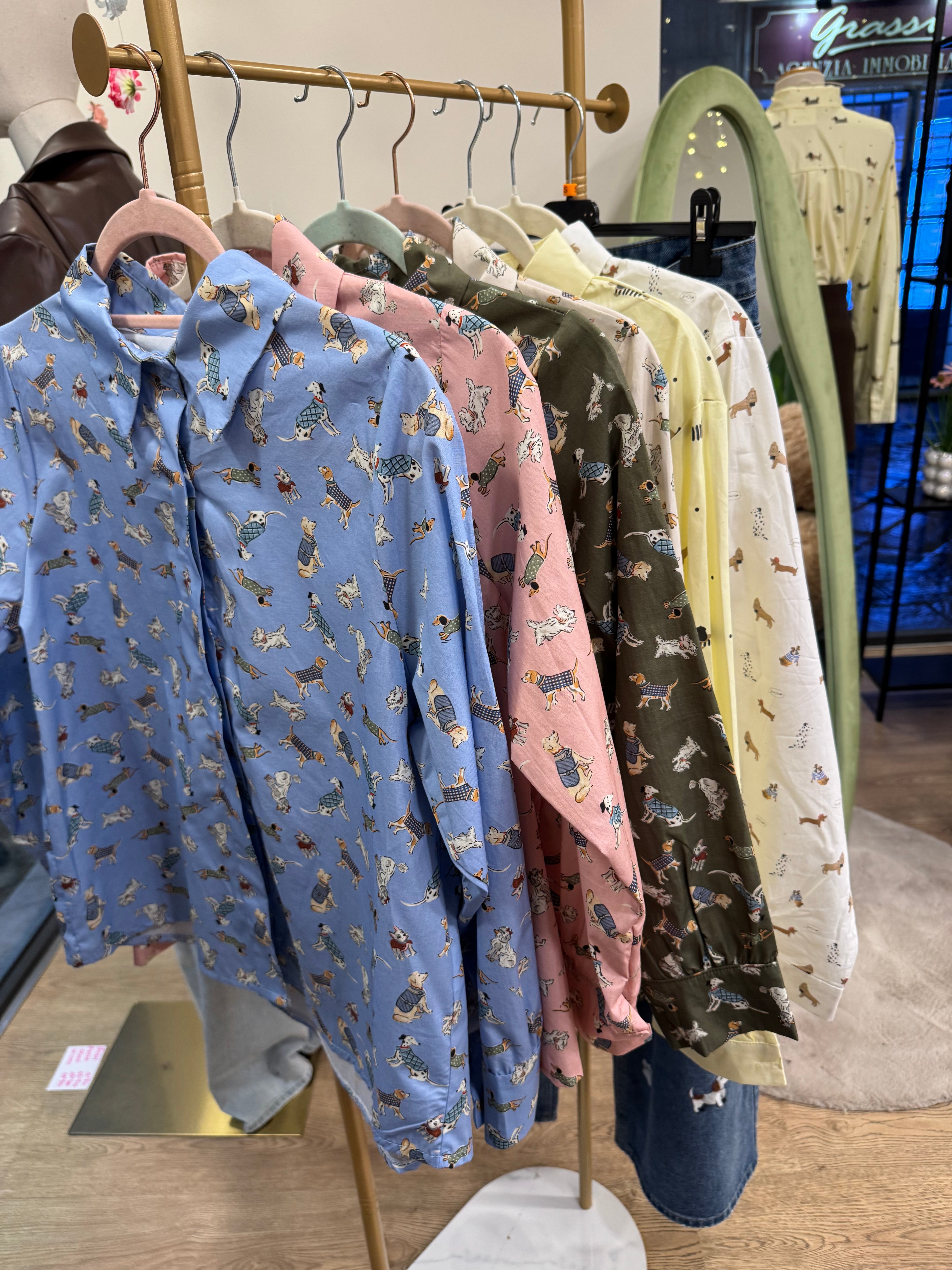 Camicia stampa cuccioli