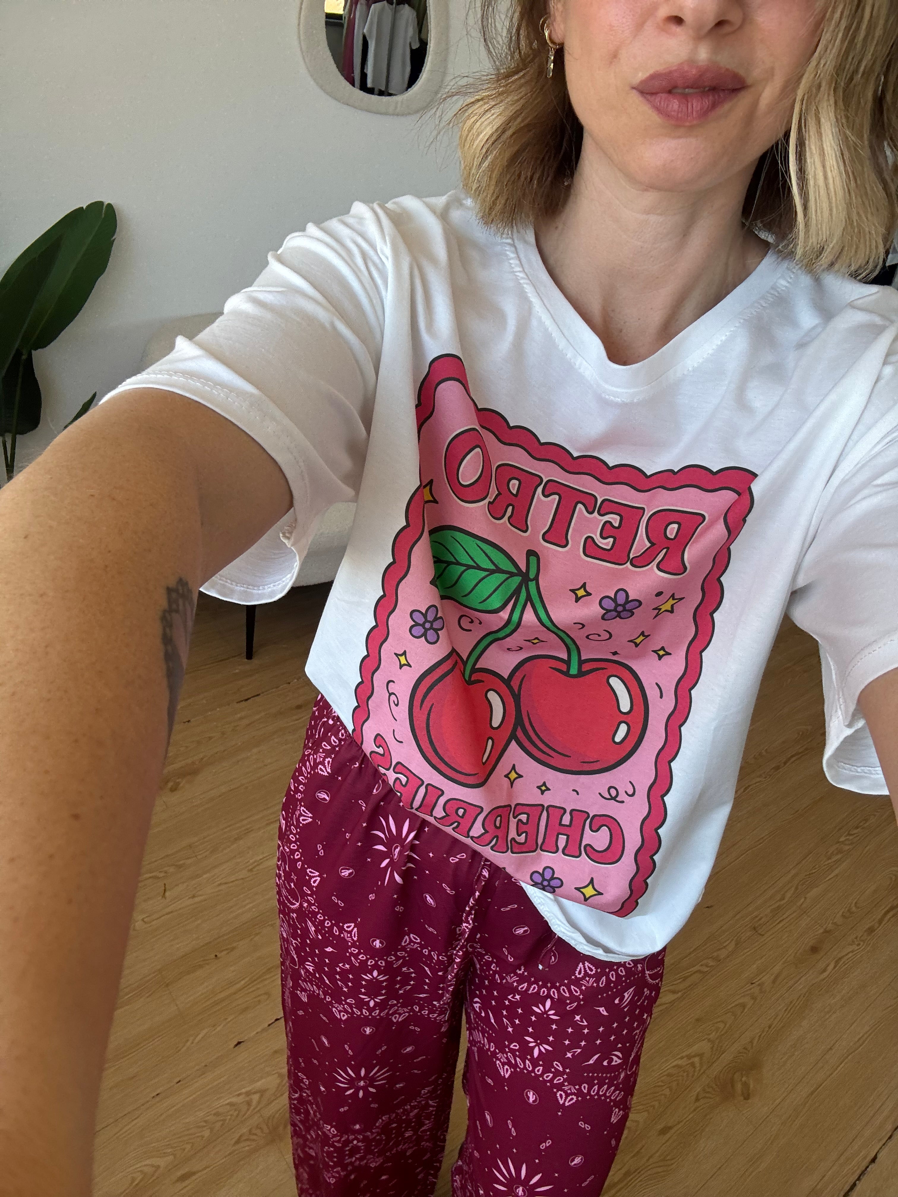 T-shirt oversize "cherry"