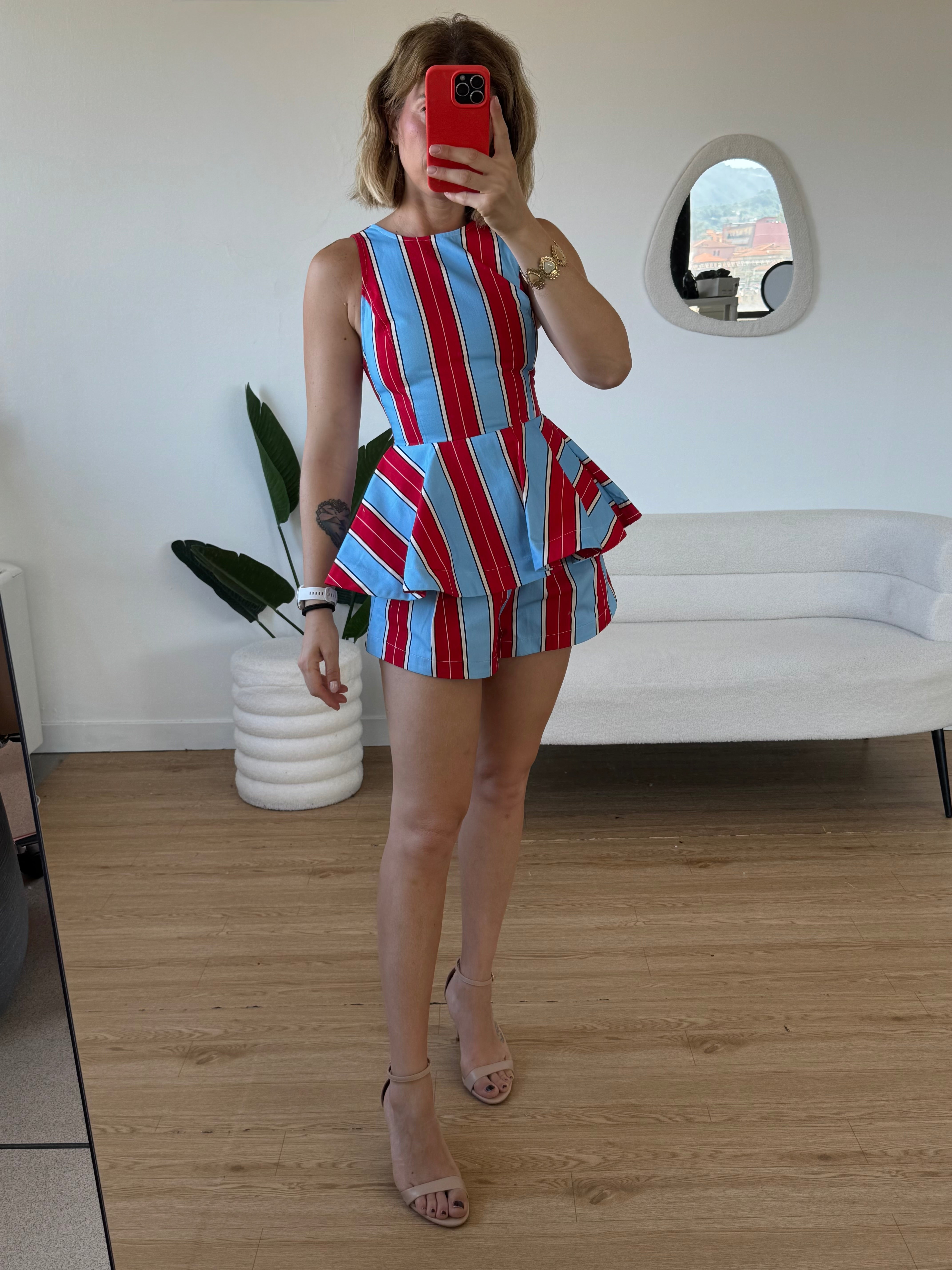 Shorts a righe completo Summer by Lumina