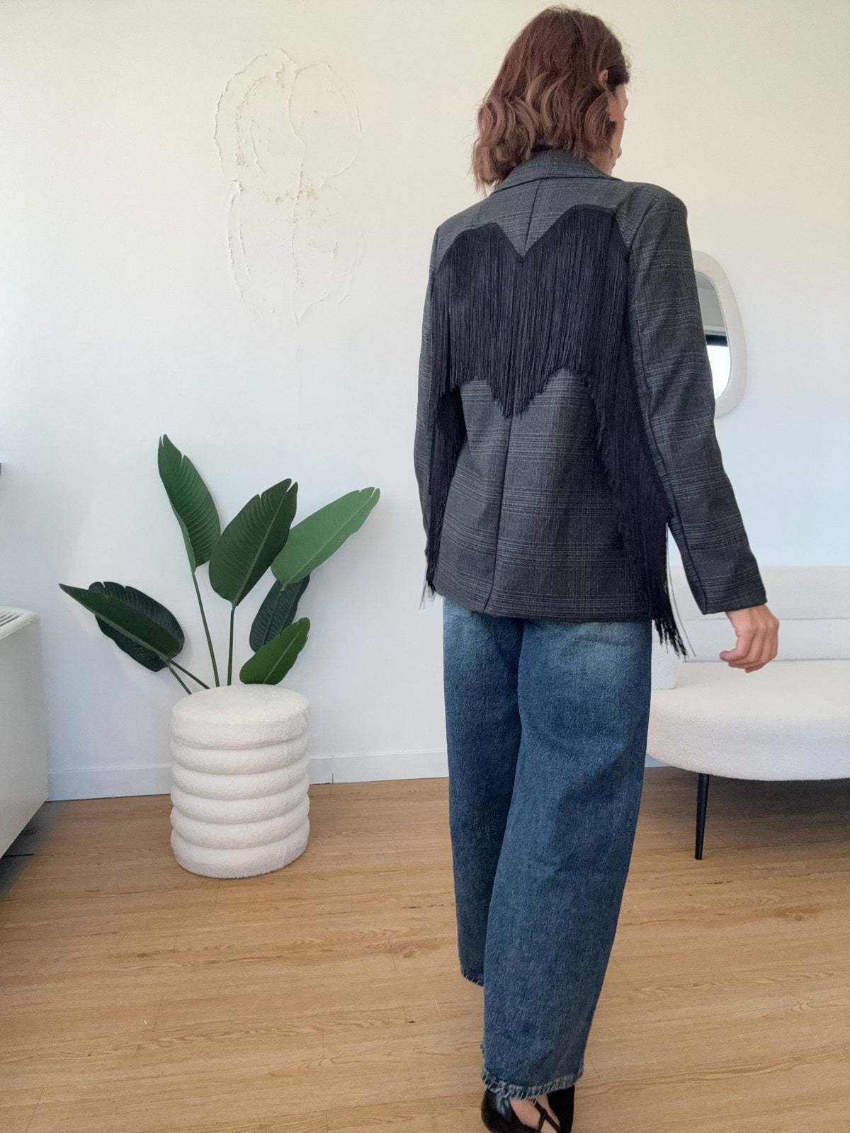 Blazer con frange nere - GGlam