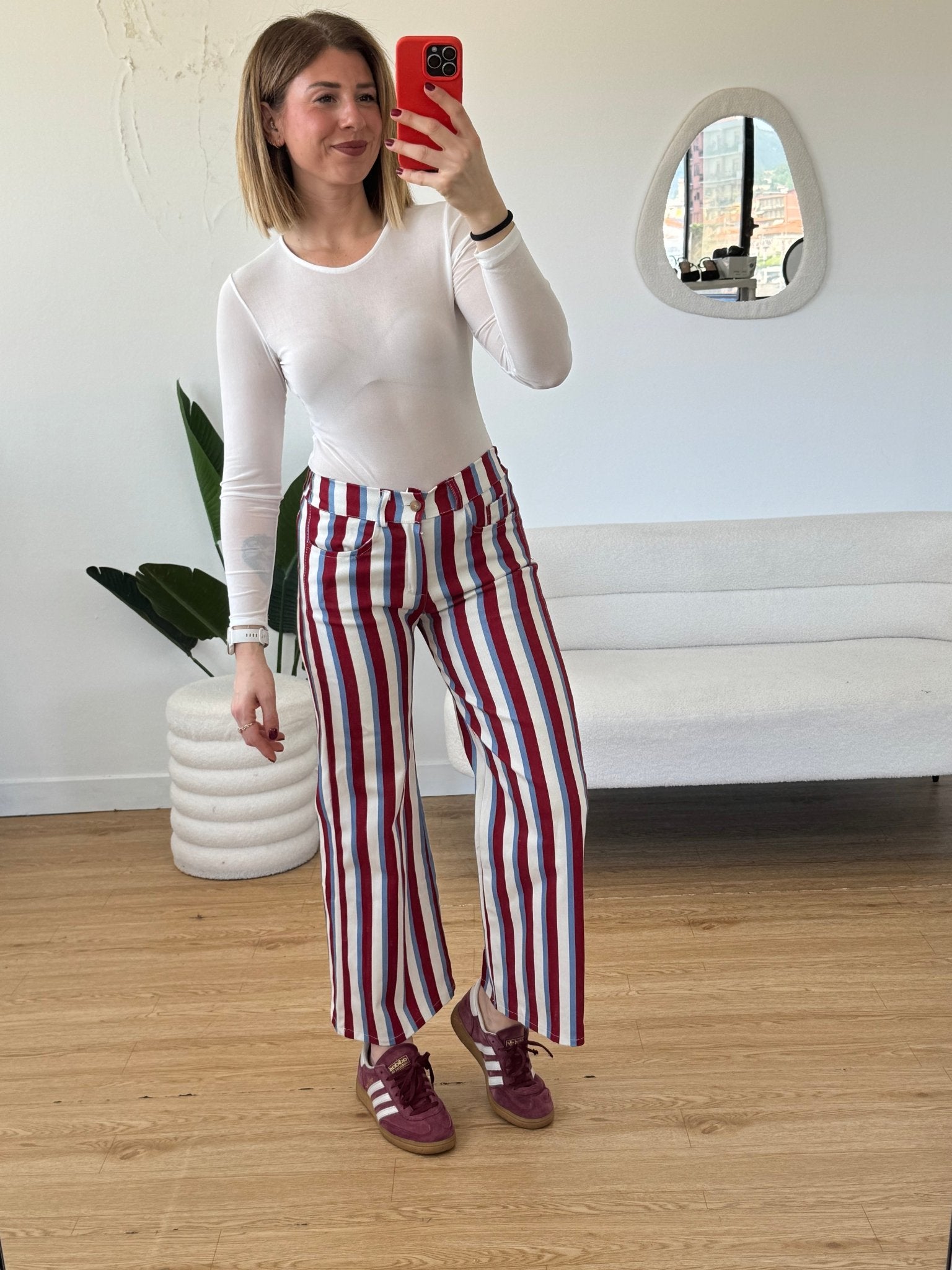 Jeans 7/8 a righe - G.Glamour
