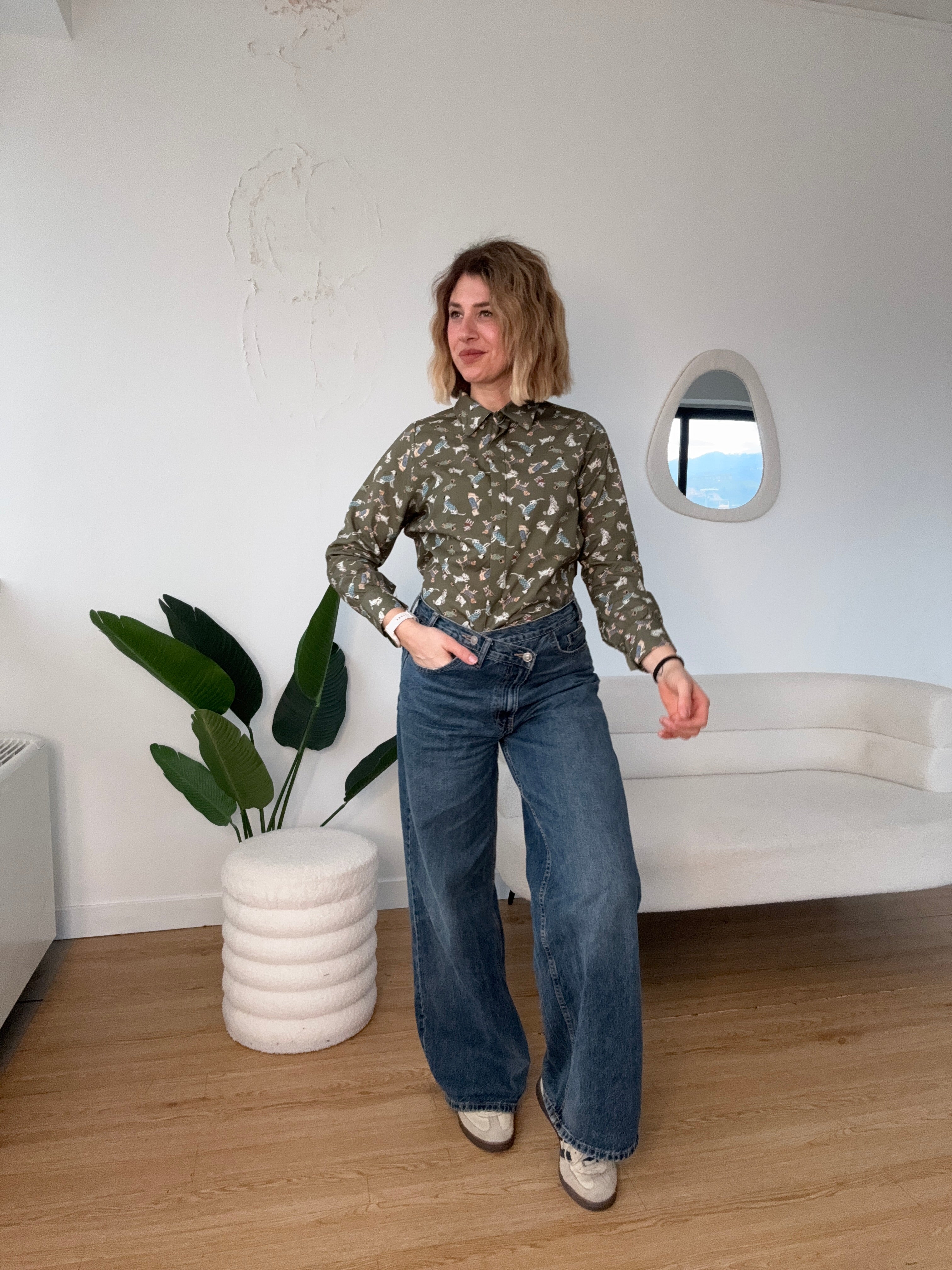 Camicia stampa cuccioli