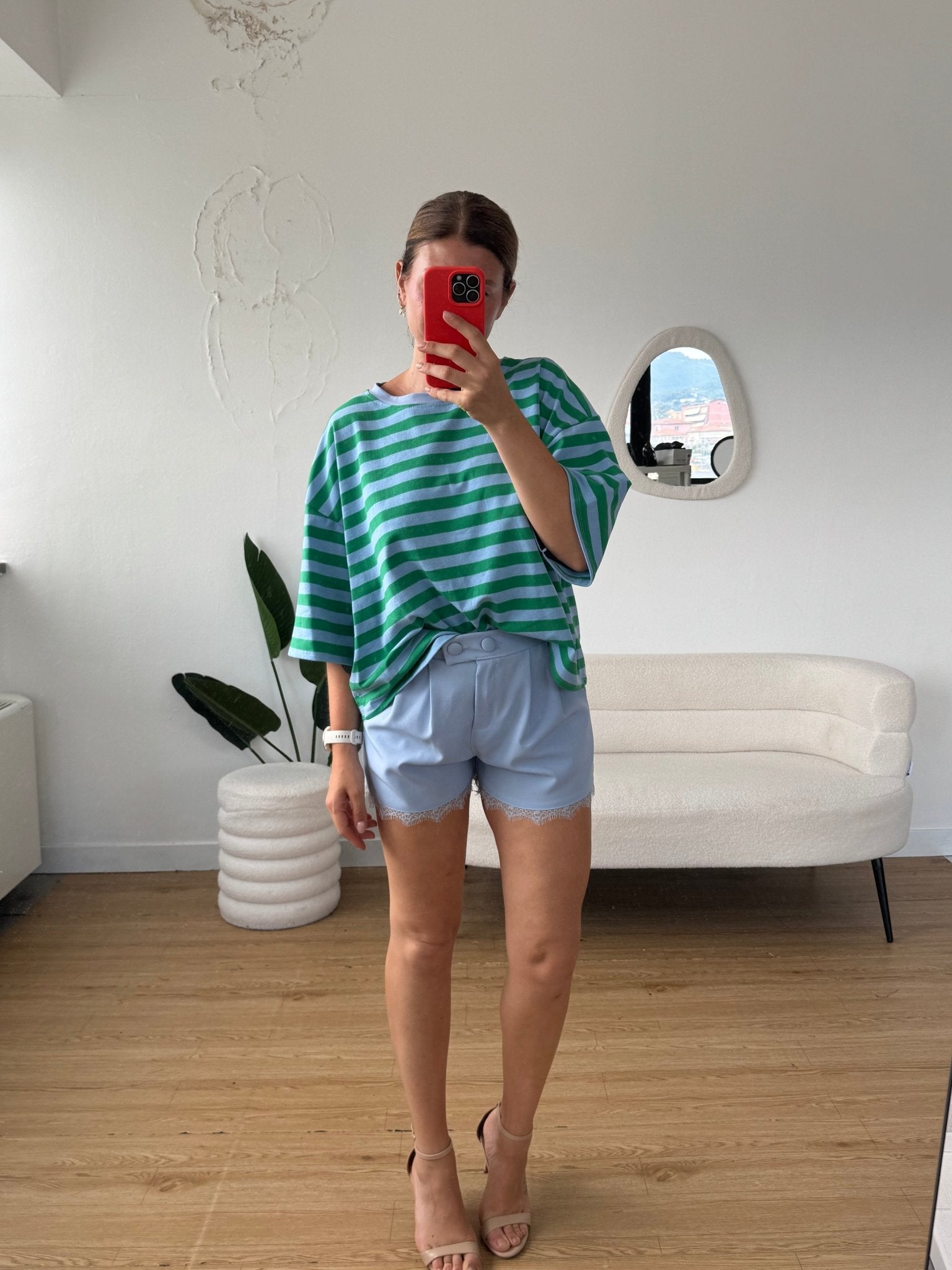 T-shirt a righe mezze maniche - G.Glamour