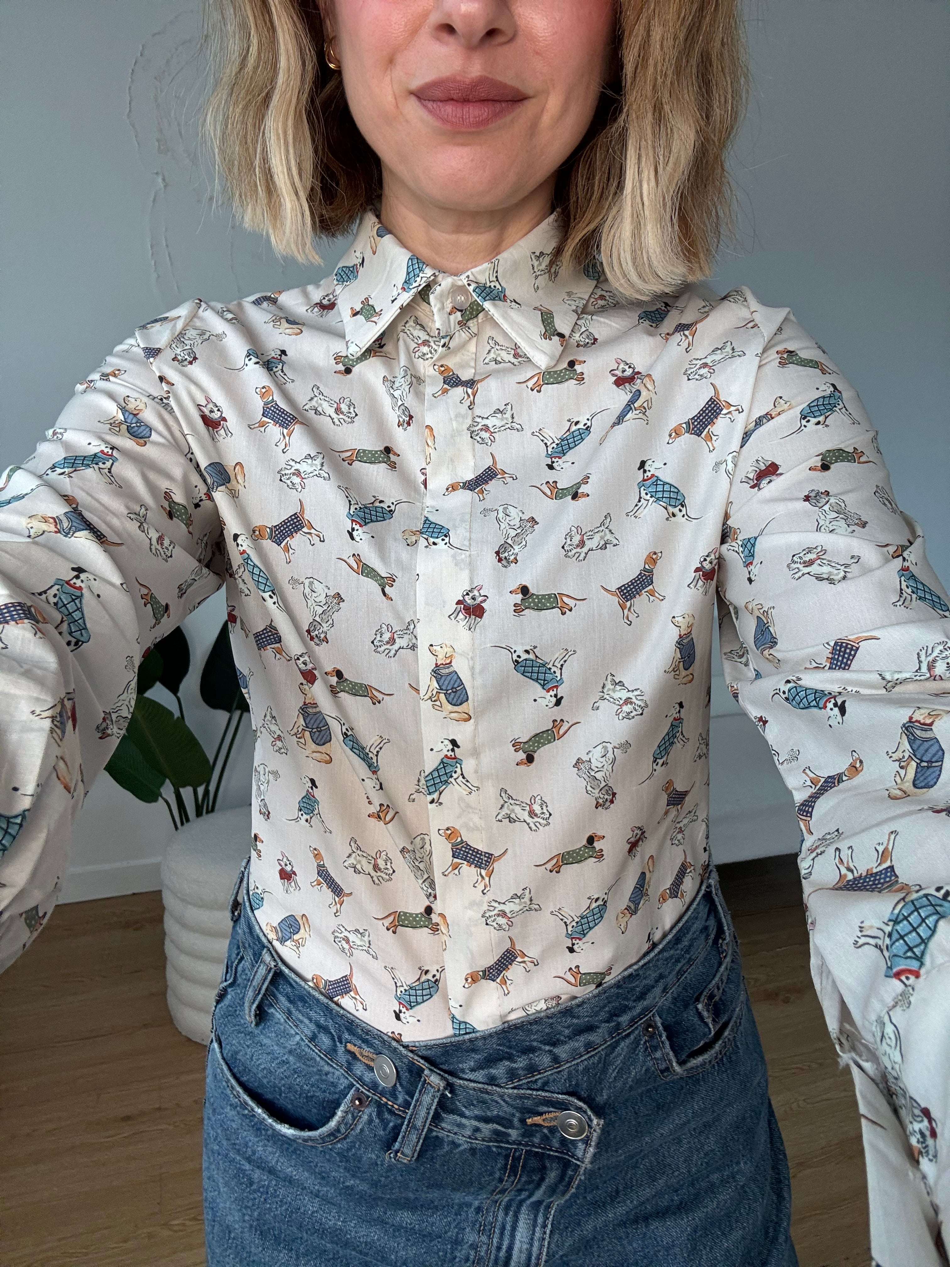 Camicia stampa cuccioli