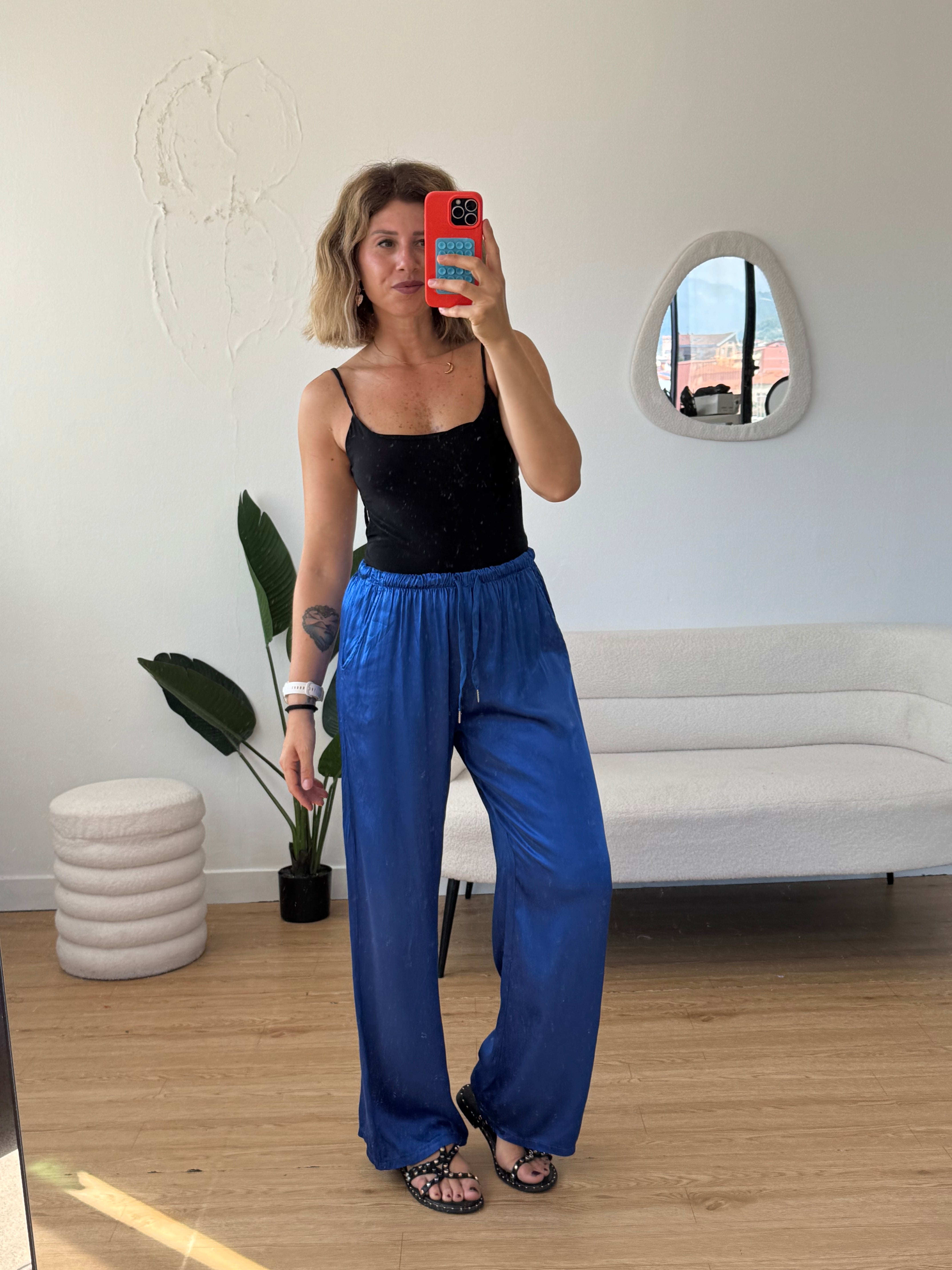 Pantalaccio effetto seta a palazzo new colors
