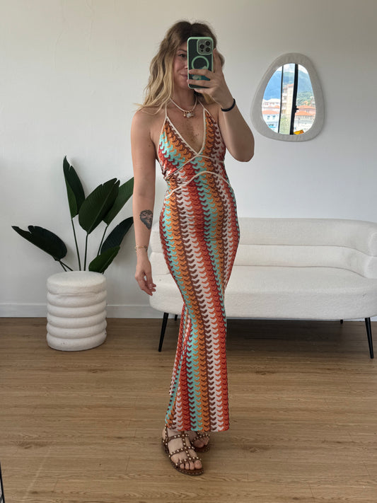 Abito lungo fantasia missoni