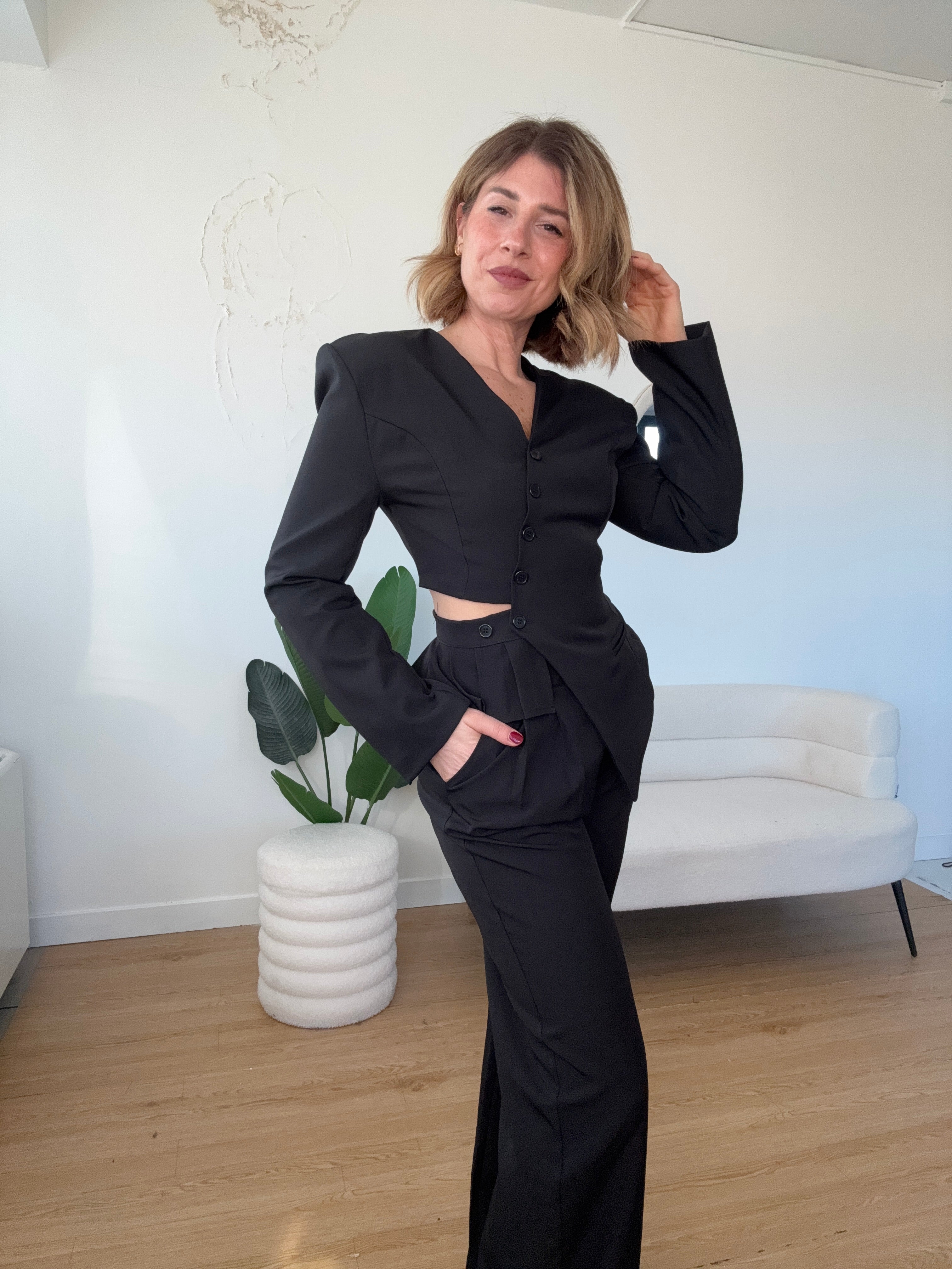 Completo blazer cut out