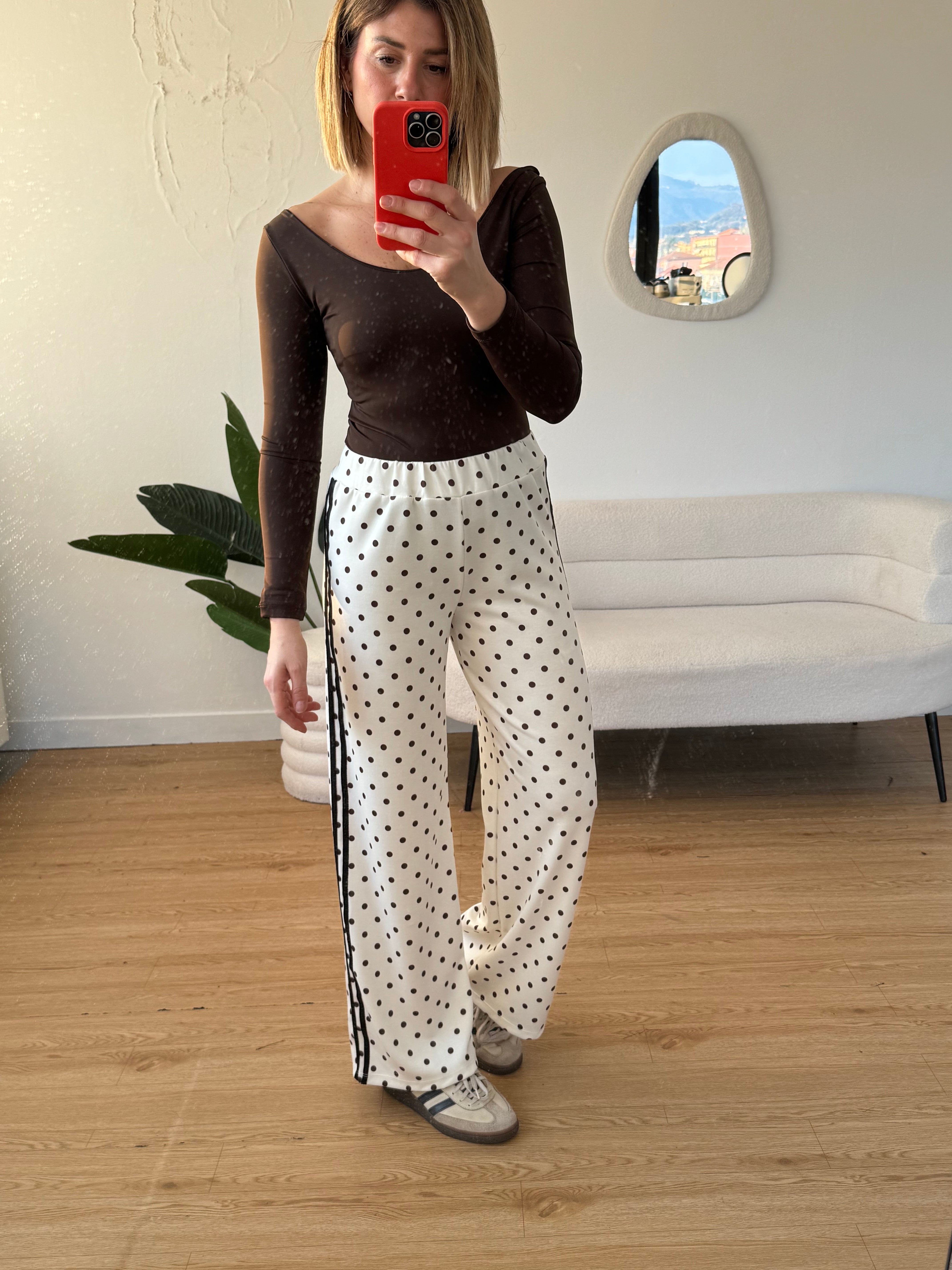 Jogger a pois a palazzo