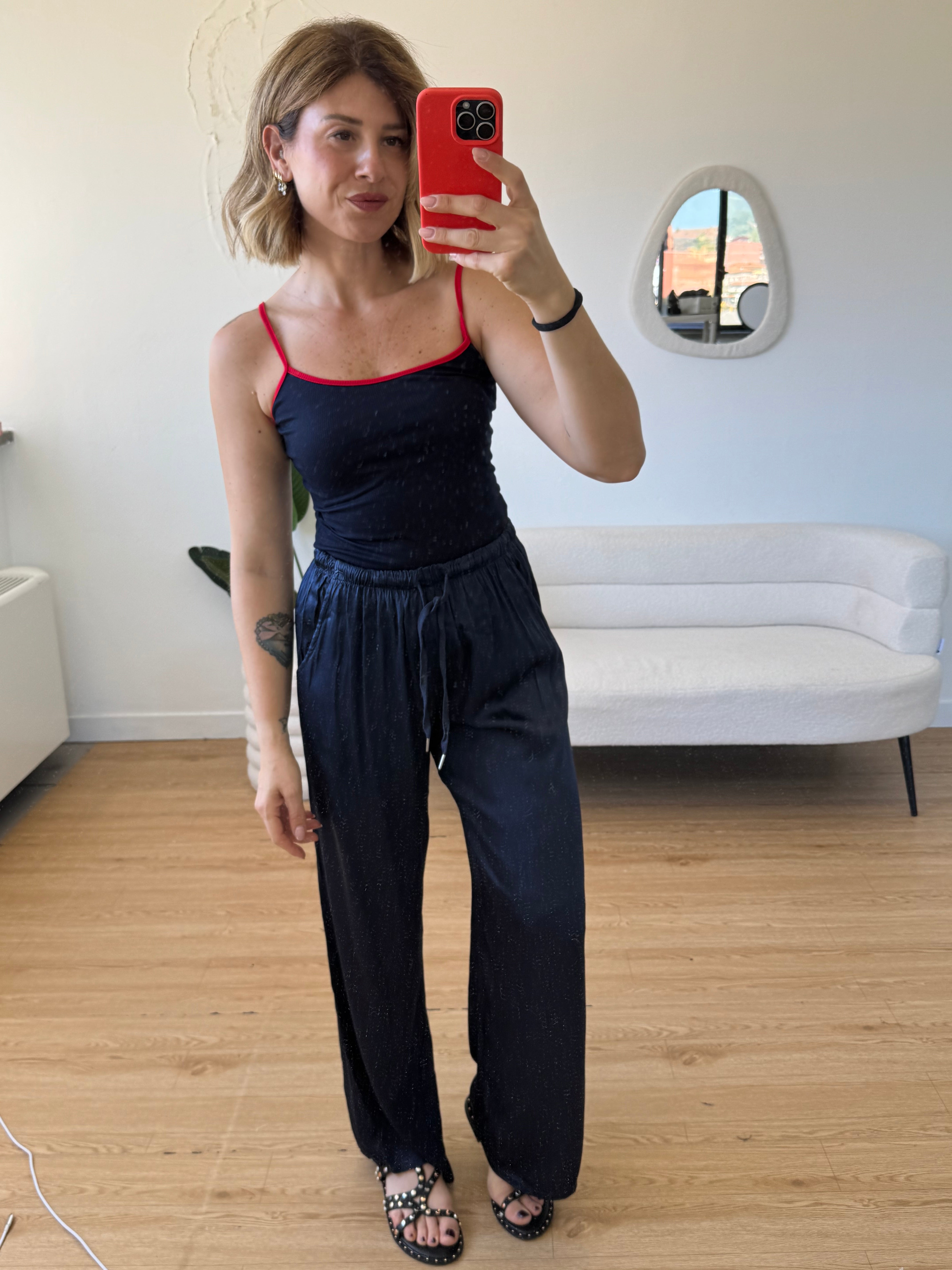 Pantalaccio effetto seta a palazzo
