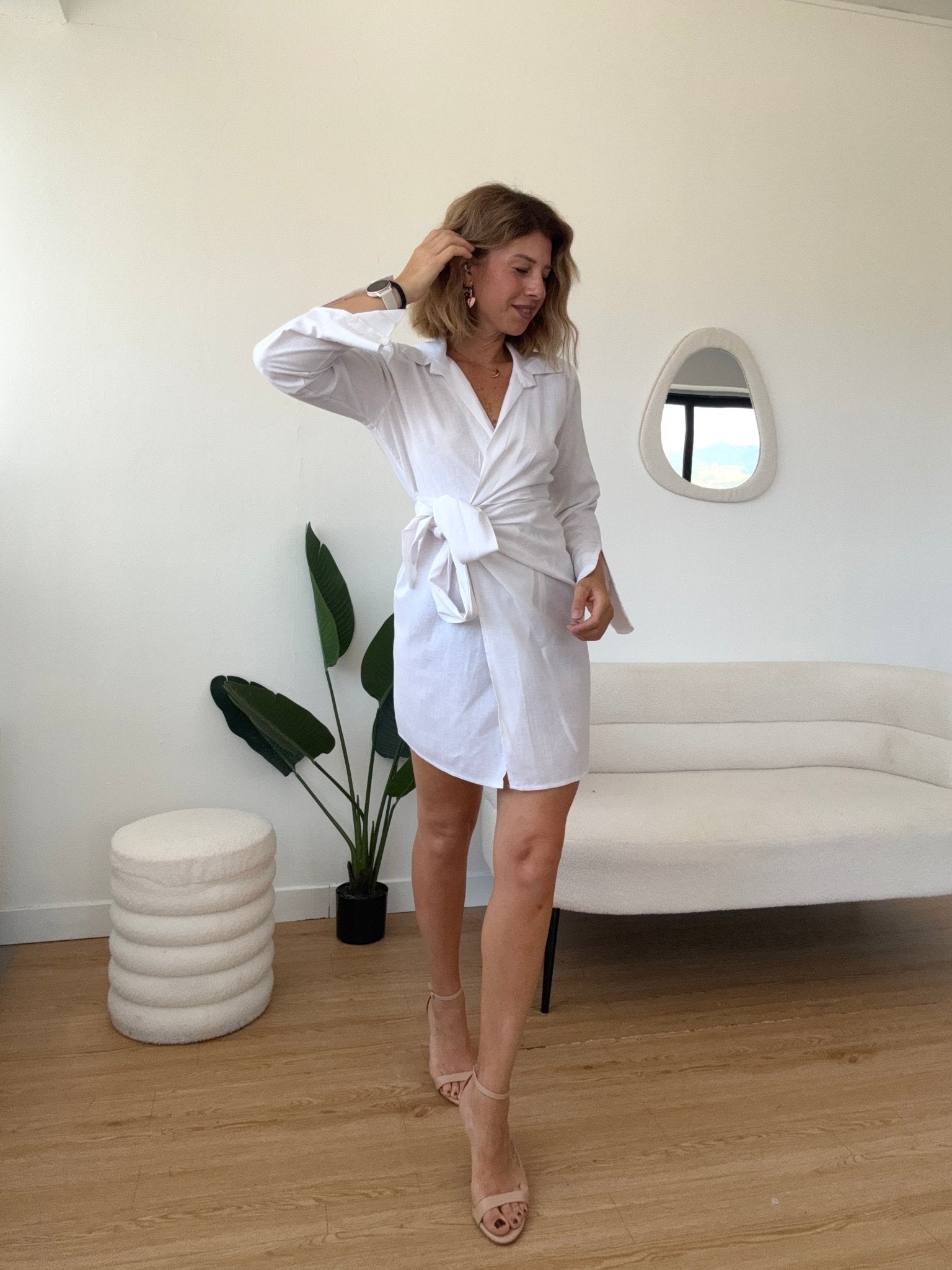 Abito portafogli con spalline in cotone - G.Glamour