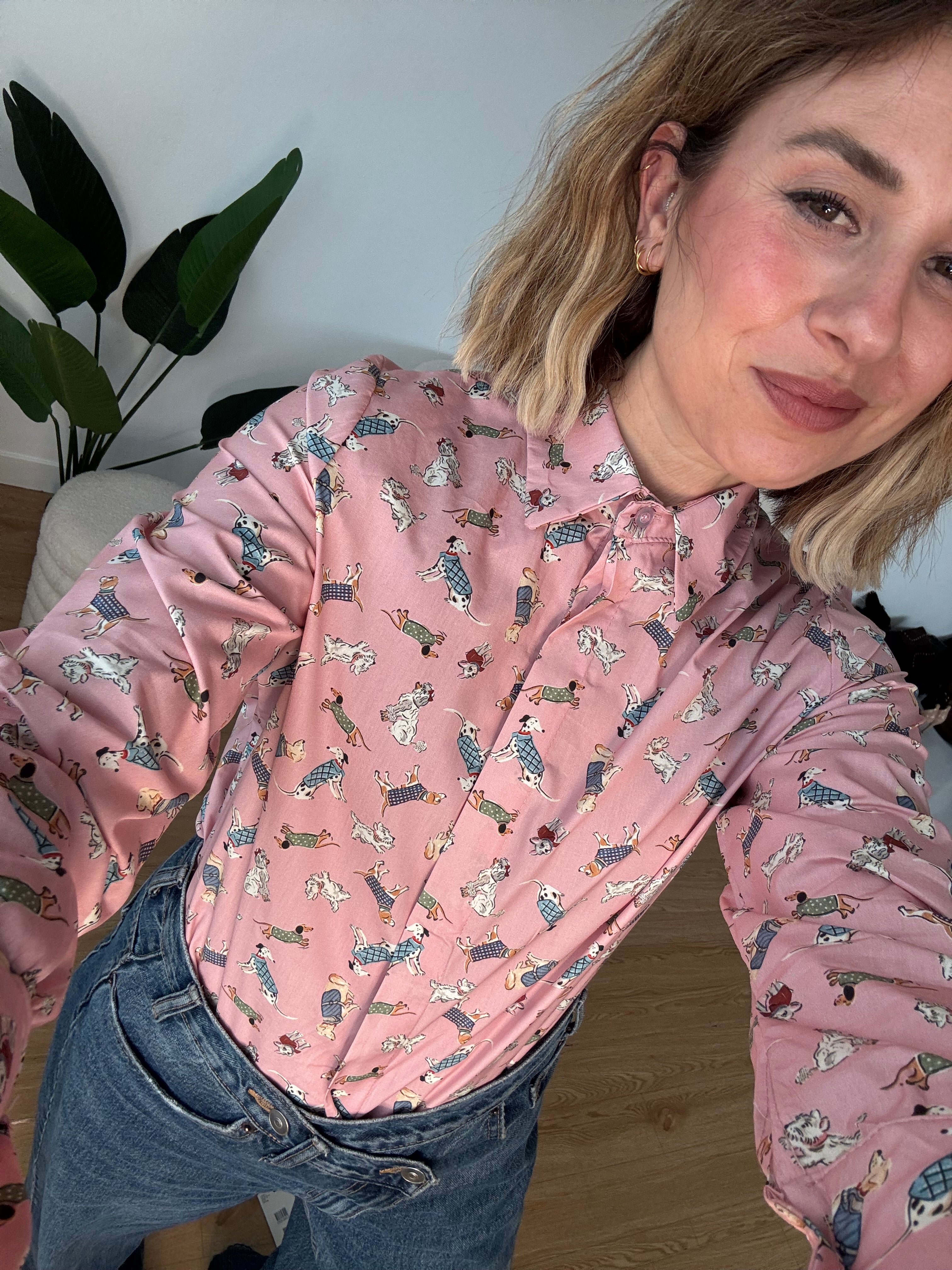 Camicia stampa cuccioli