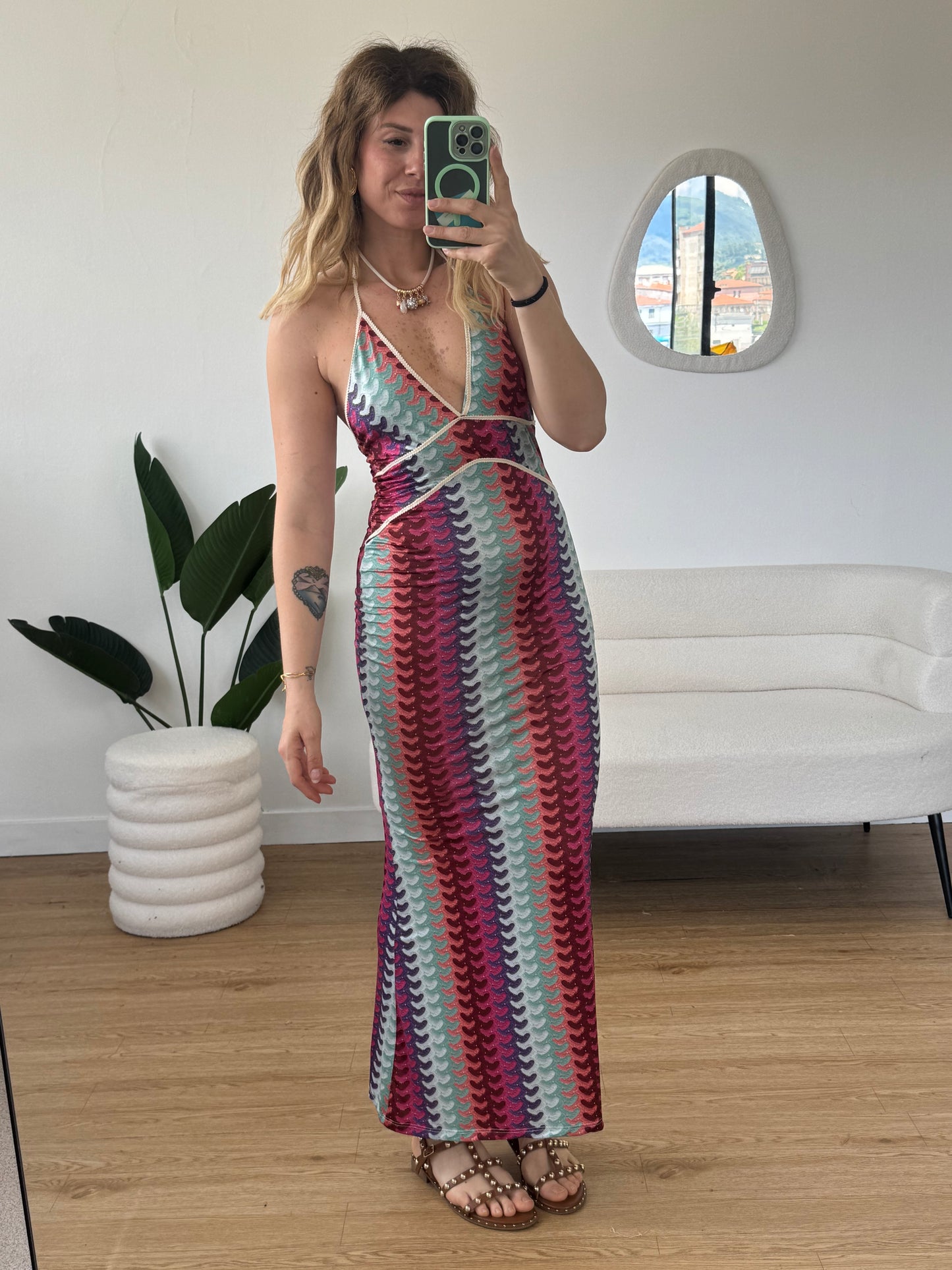 Abito lungo fantasia missoni
