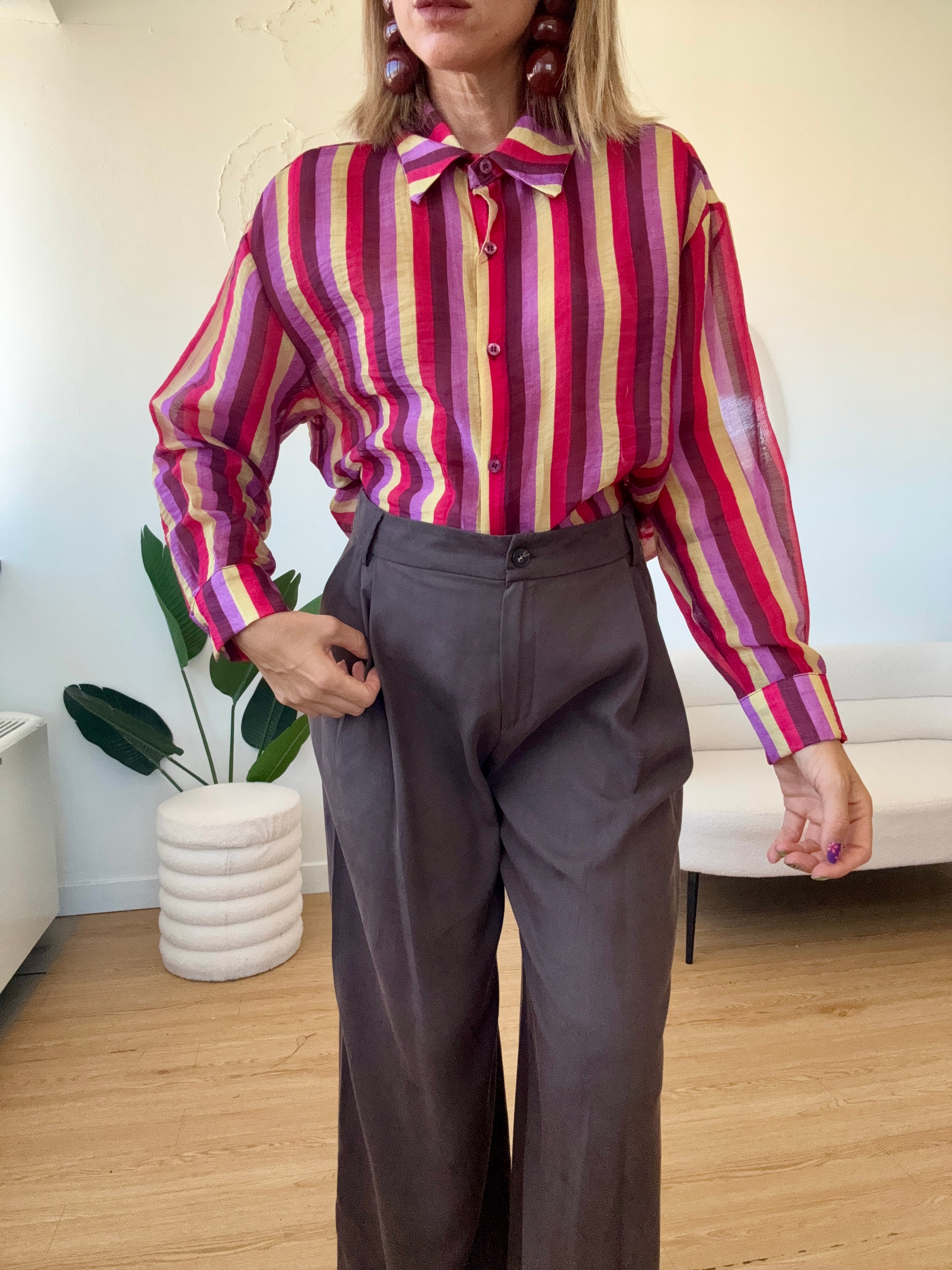 Camicia a righe morbida