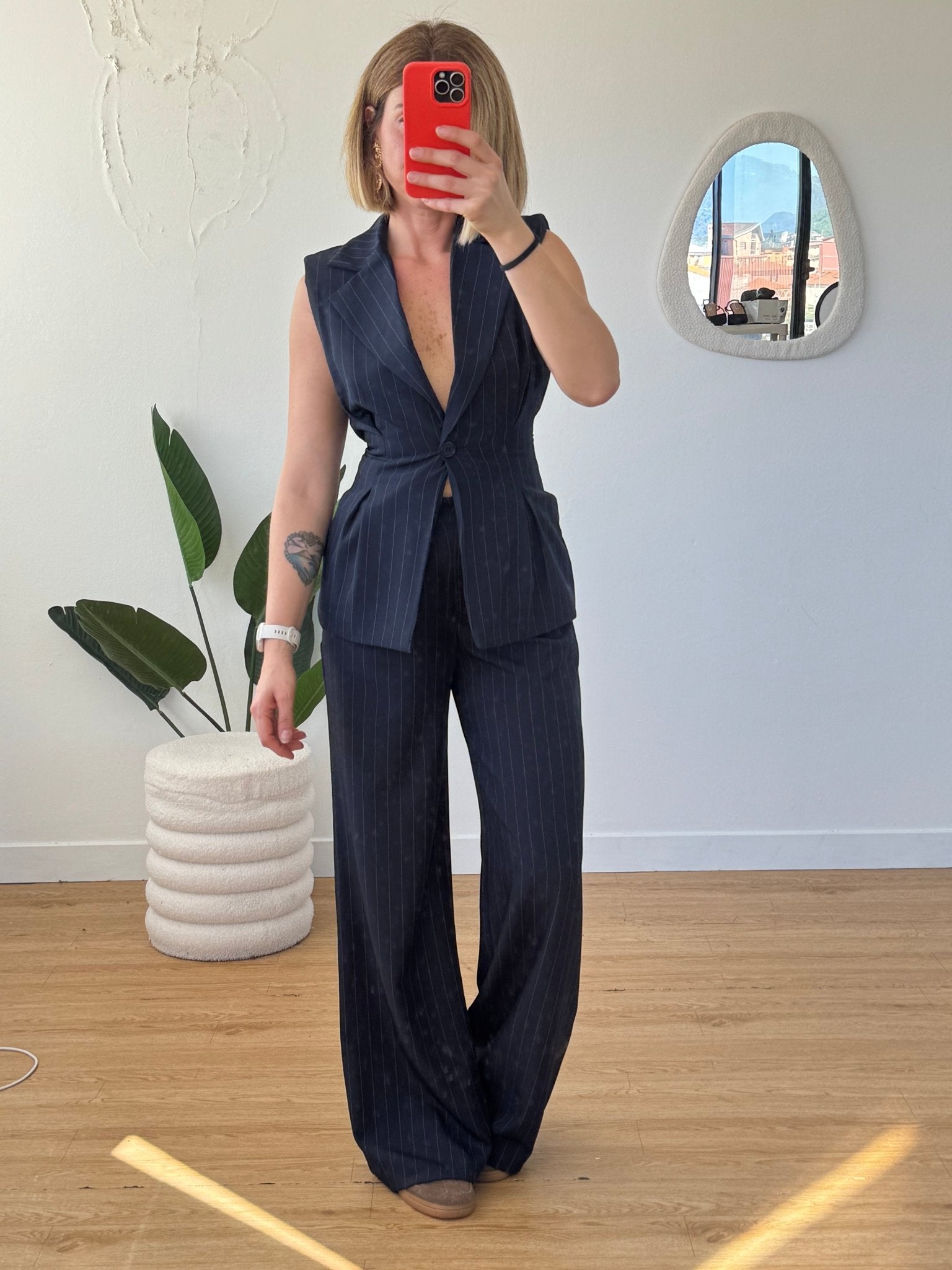 Completo con gilet gessato - G.Glamour