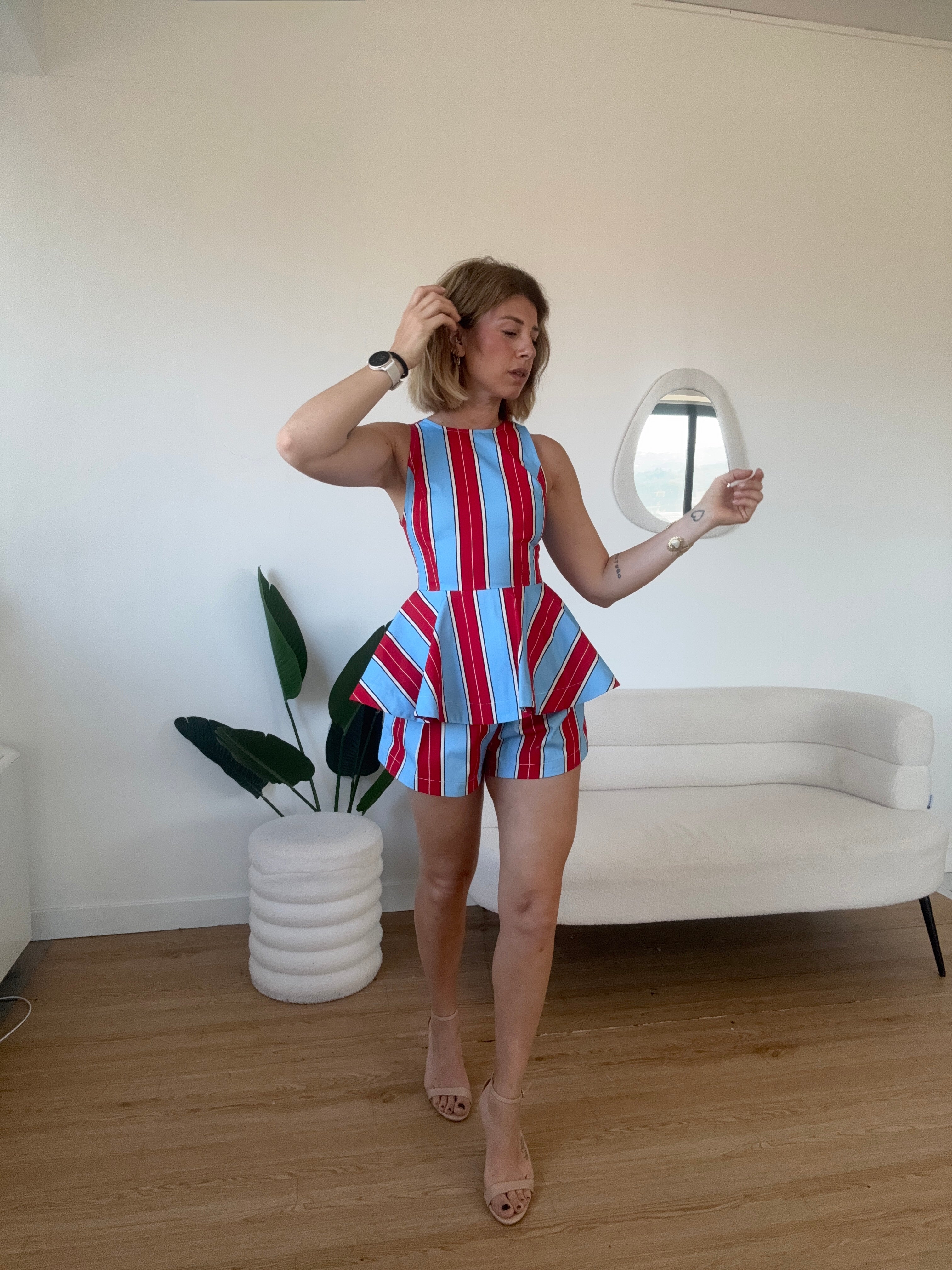 Shorts a righe completo Summer by Lumina