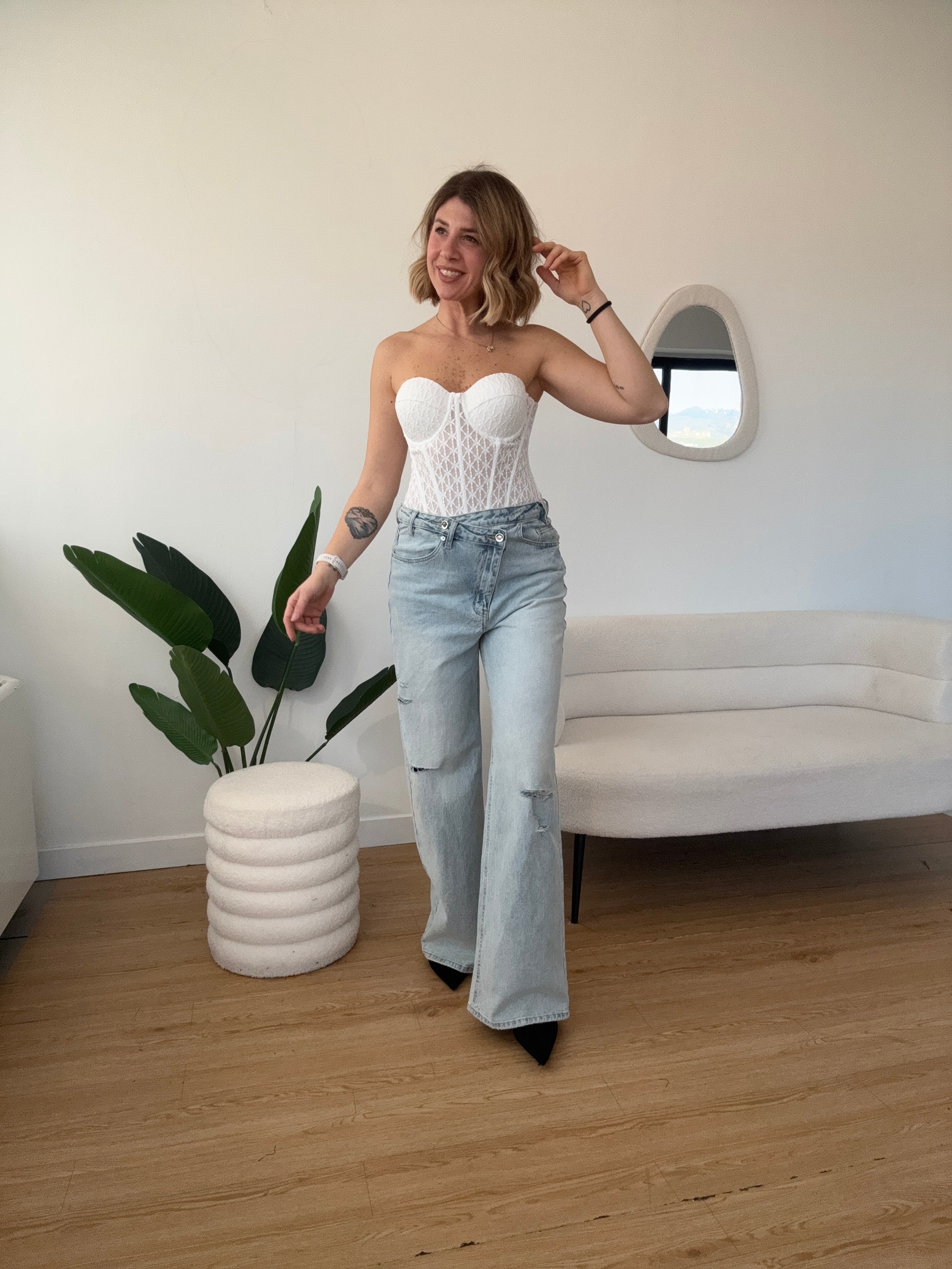 Corpetto bianco imbottito