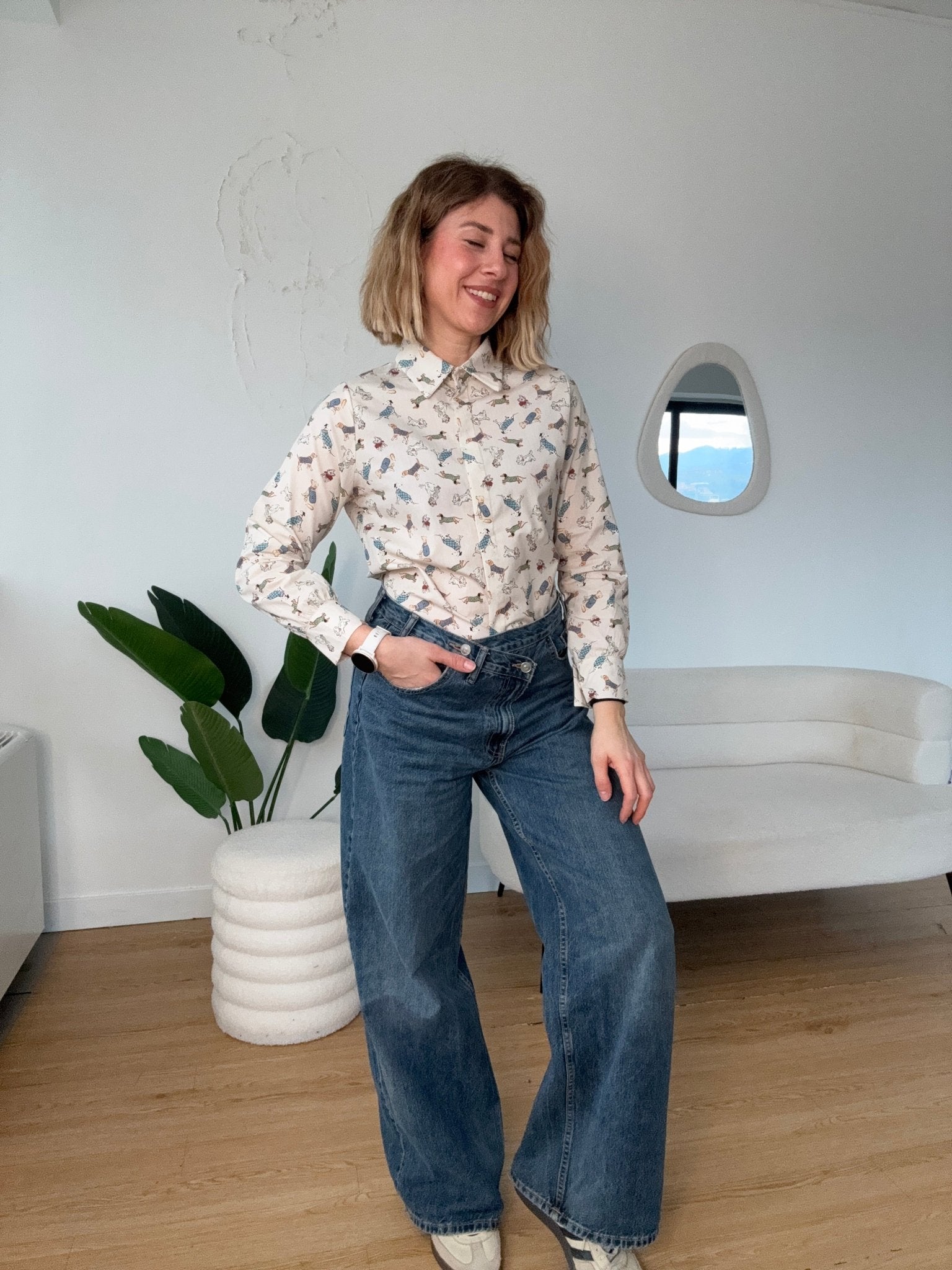 Camicia stampa cuccioli - G.Glamour