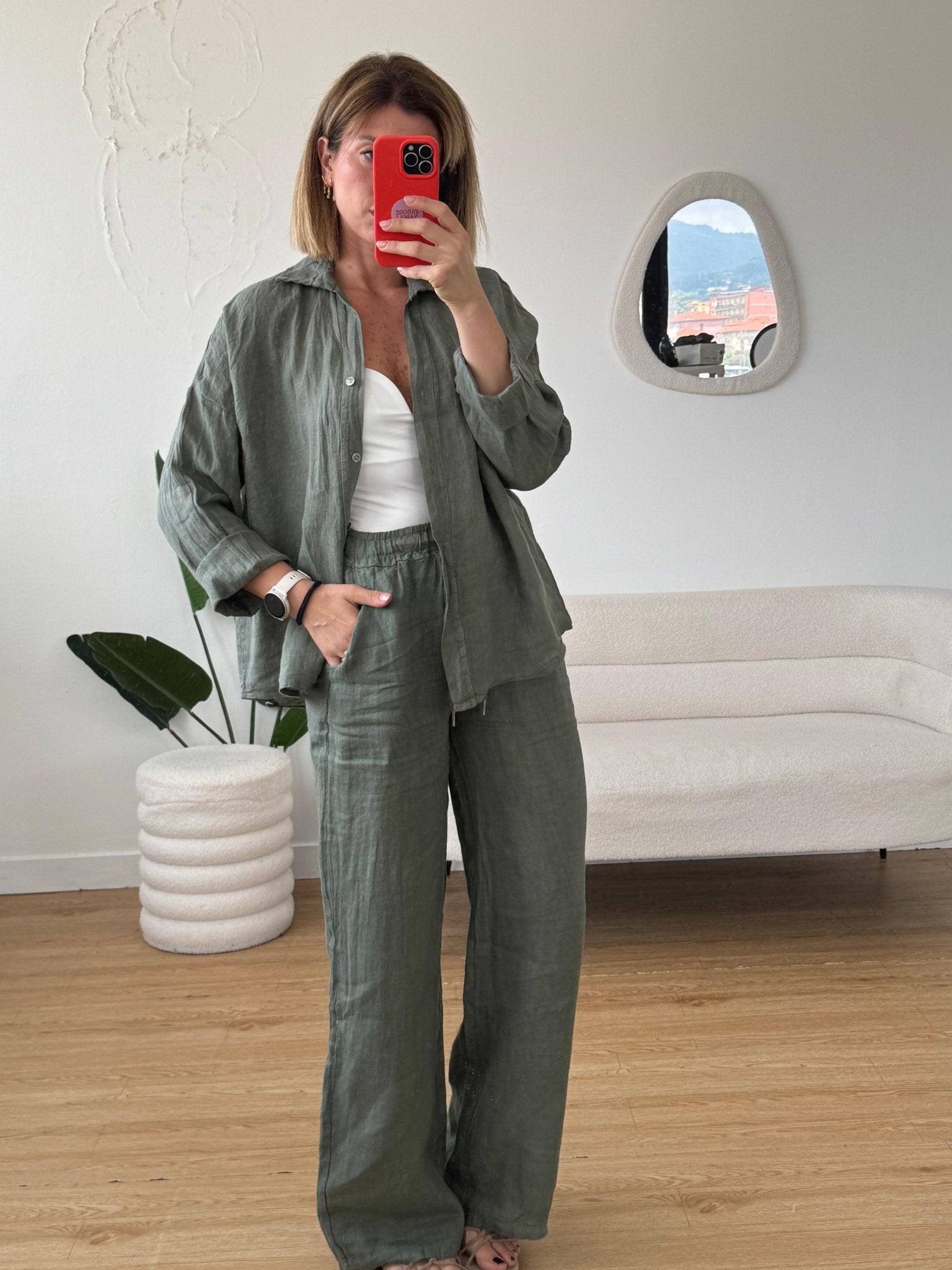 Pantaloni lino completo Salinas - G.Glamour