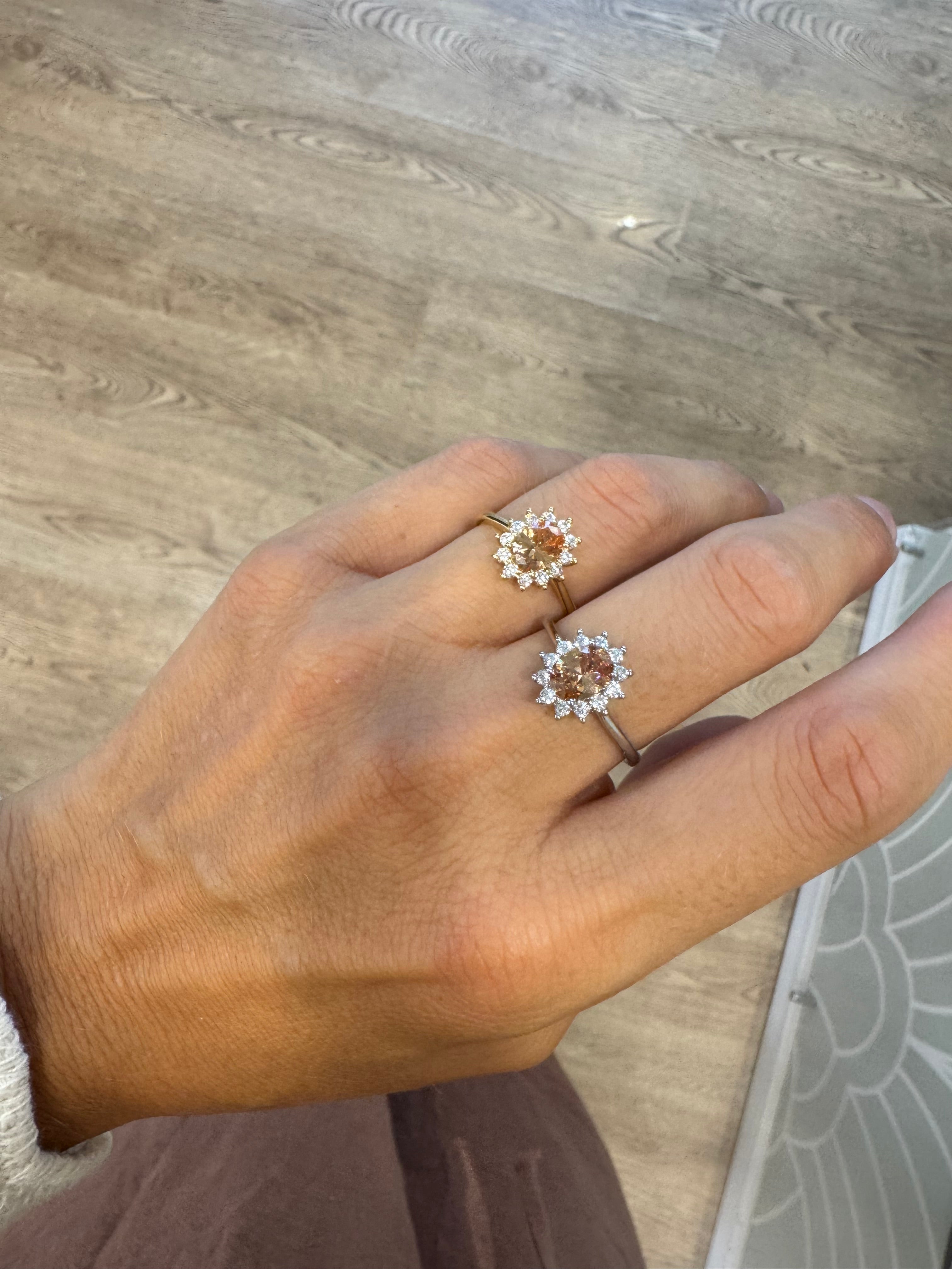 Anello pietra princess