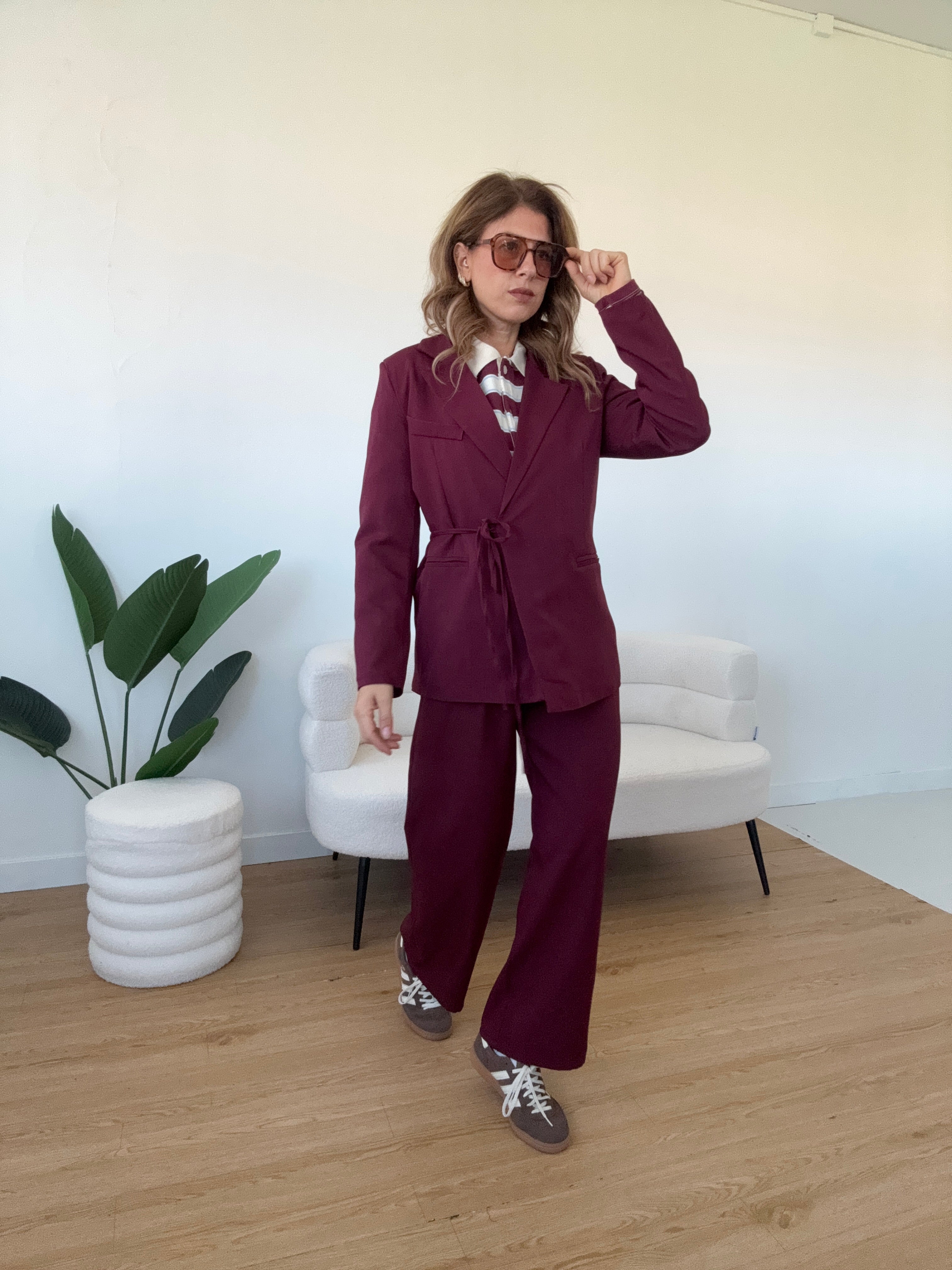 Completo blazer chiusura laterale