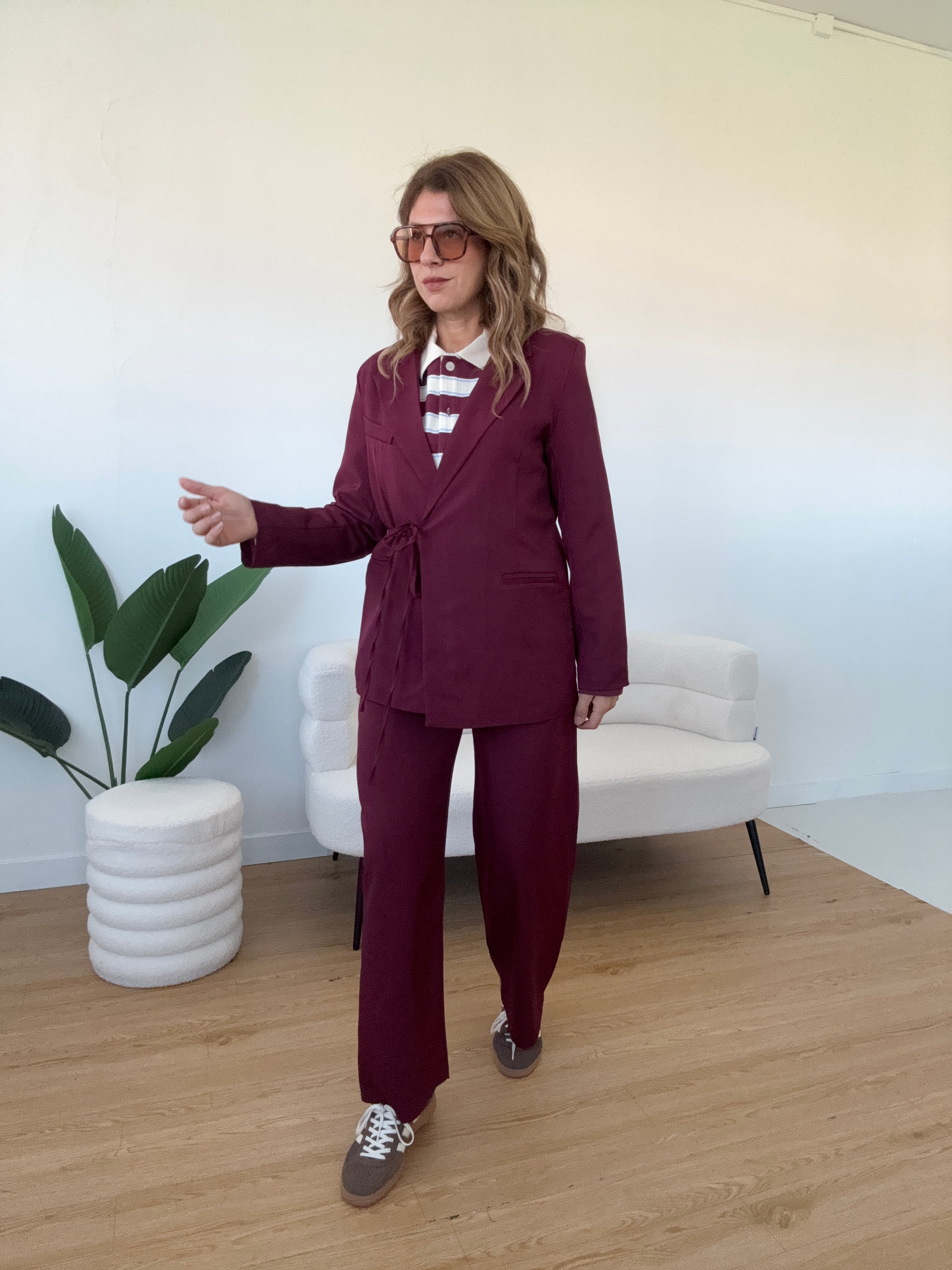 Completo blazer chiusura laterale