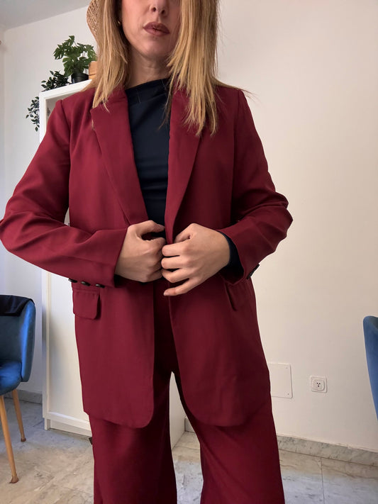 Blazer completo bordeaux Benedict