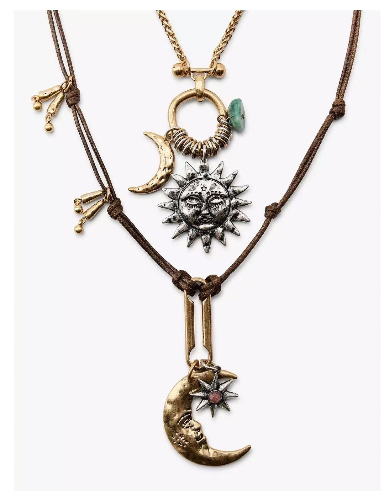 Doppia collana sol y luna
