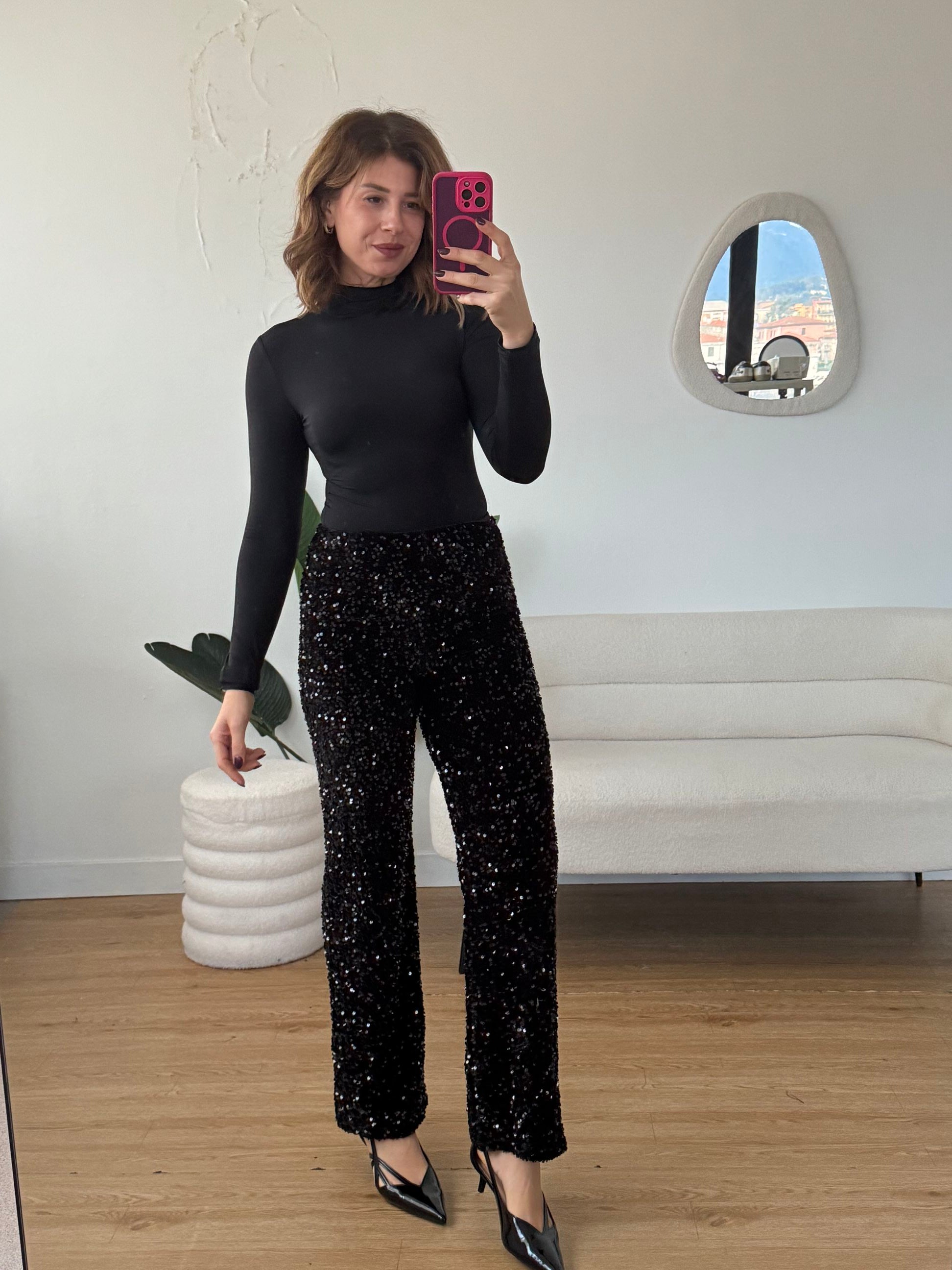 Body basico collo alto lycra