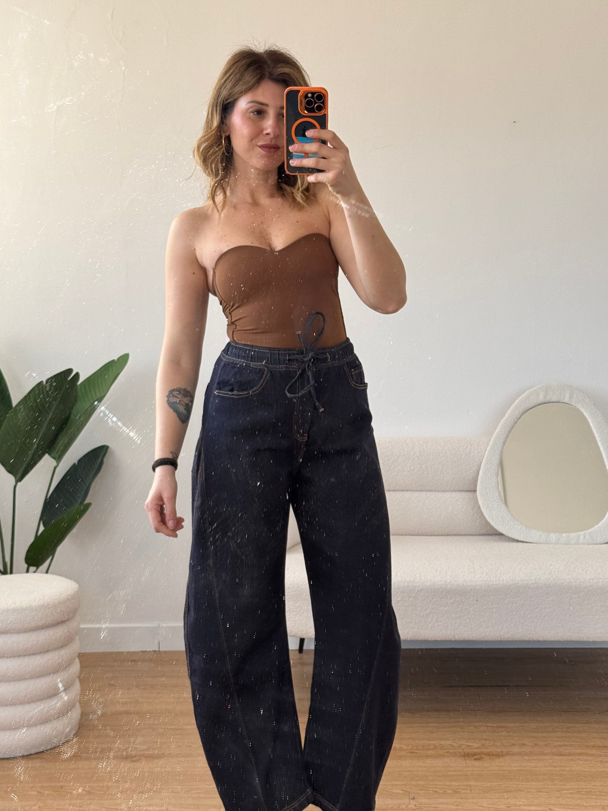 Top verano elasticizzato con coppe