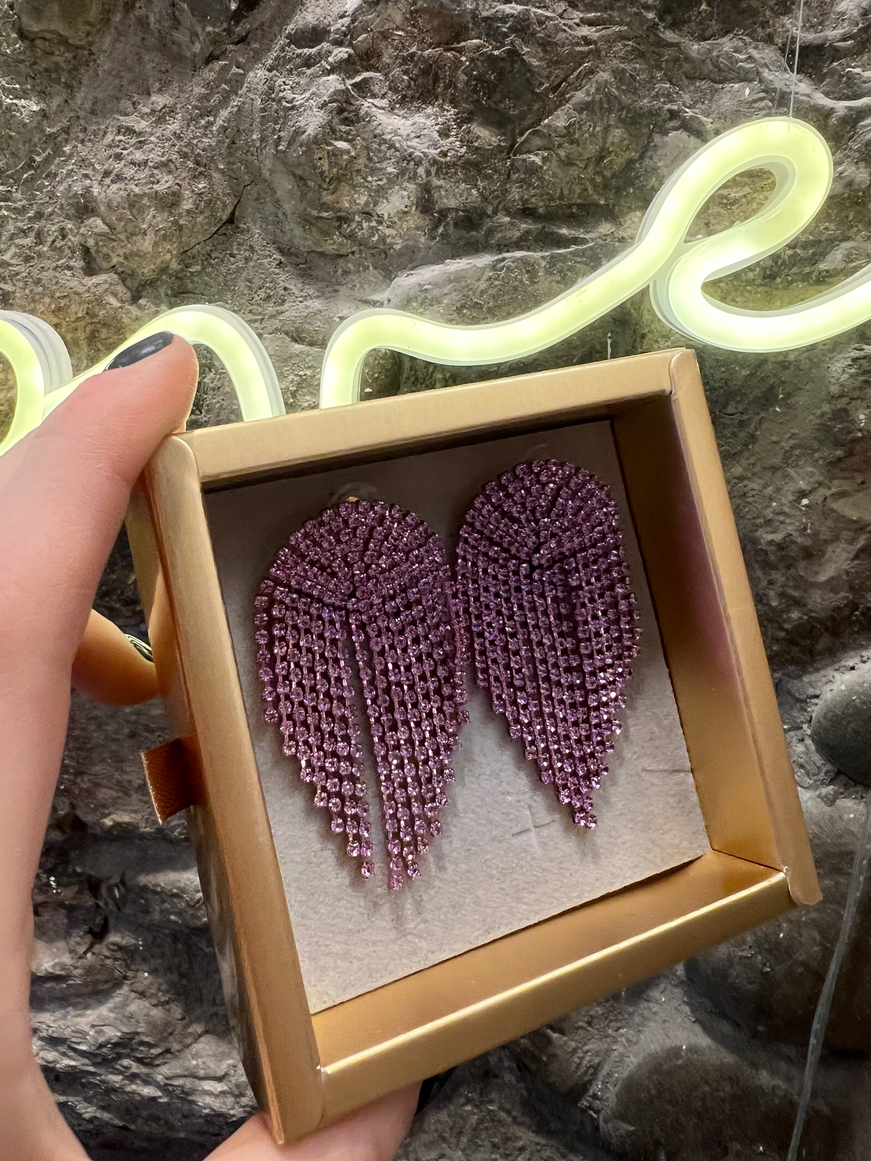 Orecchini strass medusa