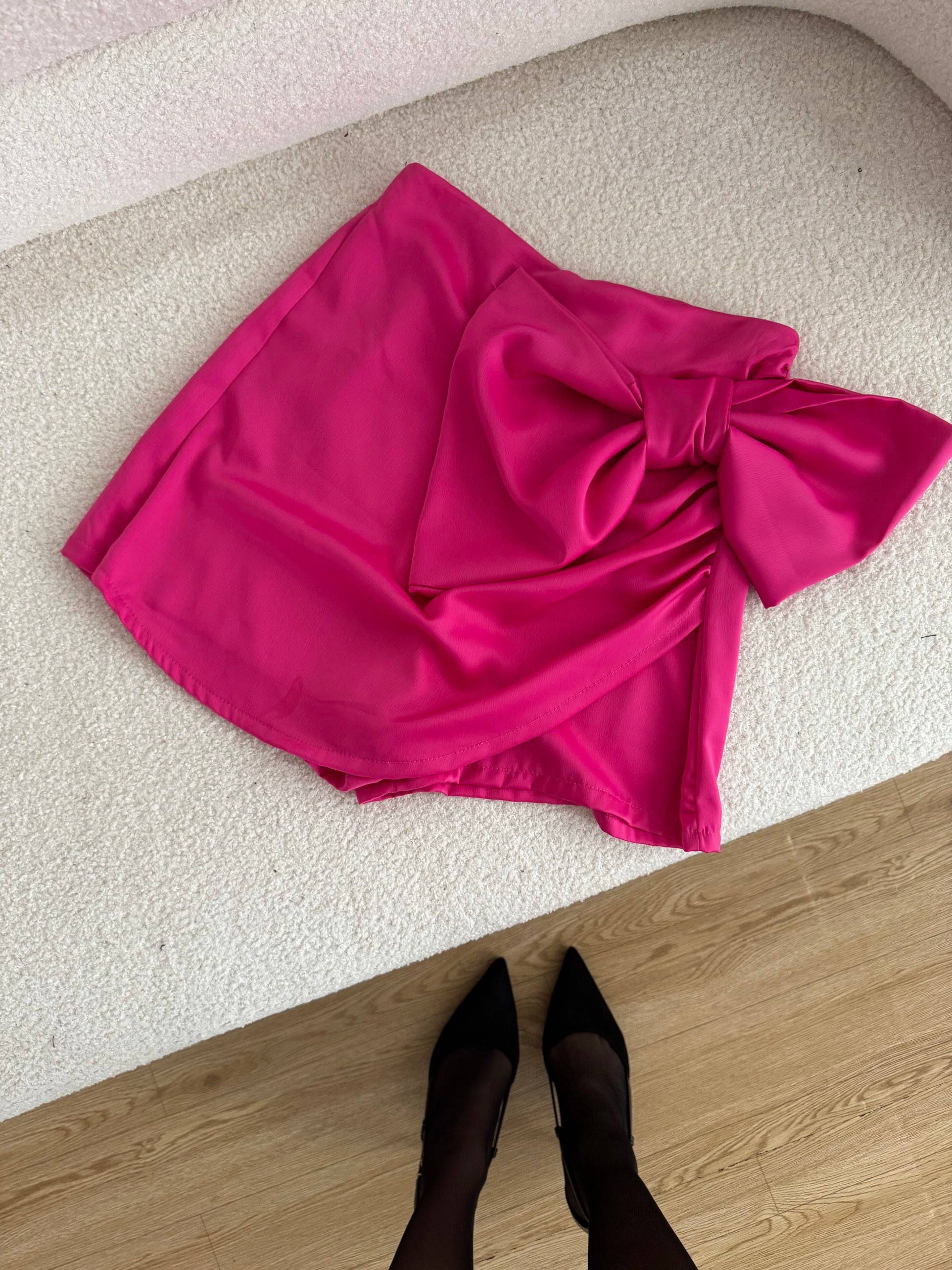 Pantagonna con fiocco effetto seta