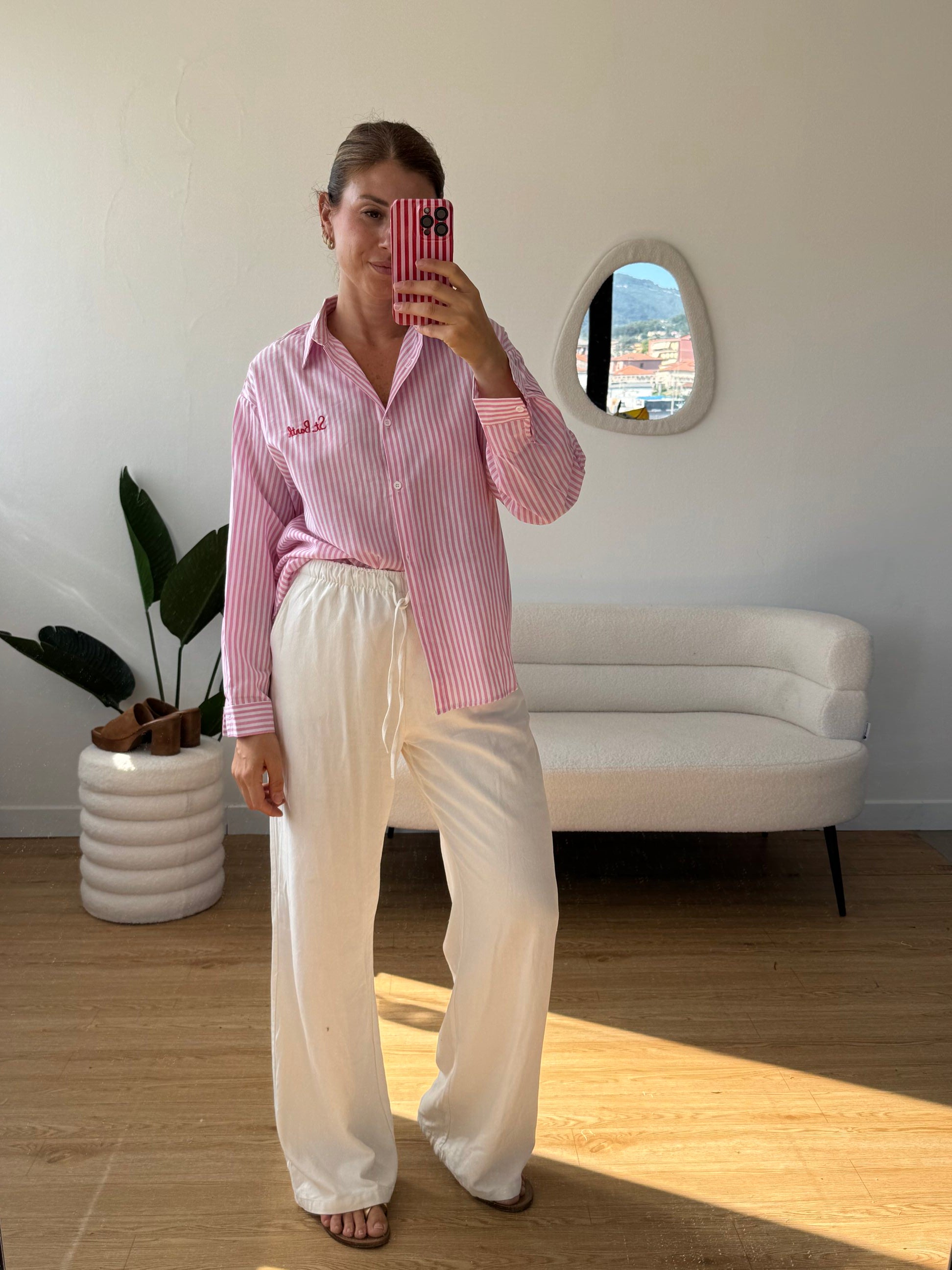 Camicia S. Barth a righe rosa