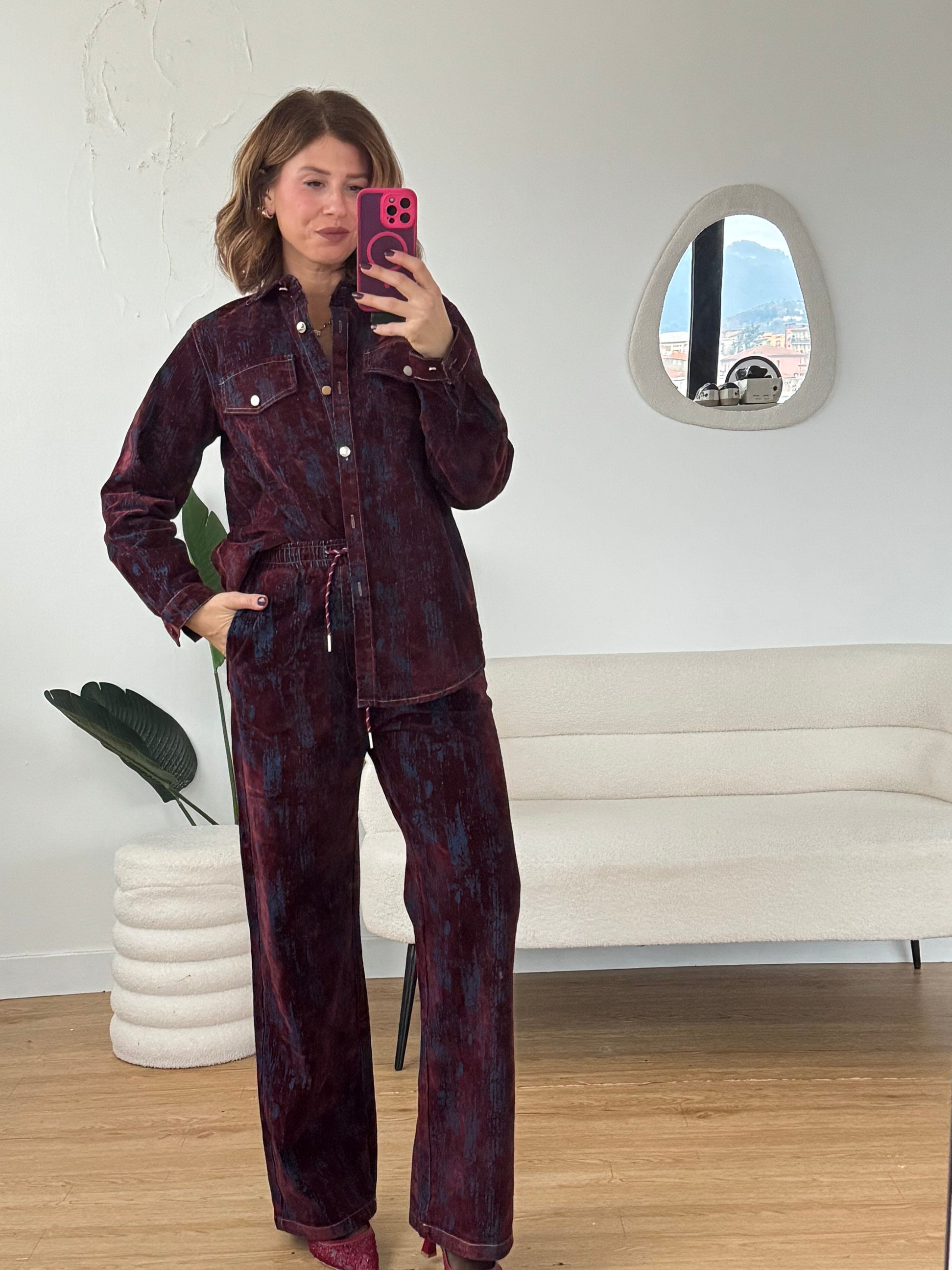 Pantalacci bicolor velluto