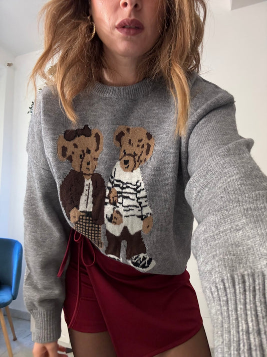 maglione stampa teddy