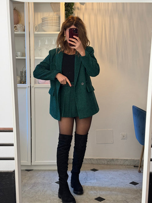 Blazer oversize high school verde