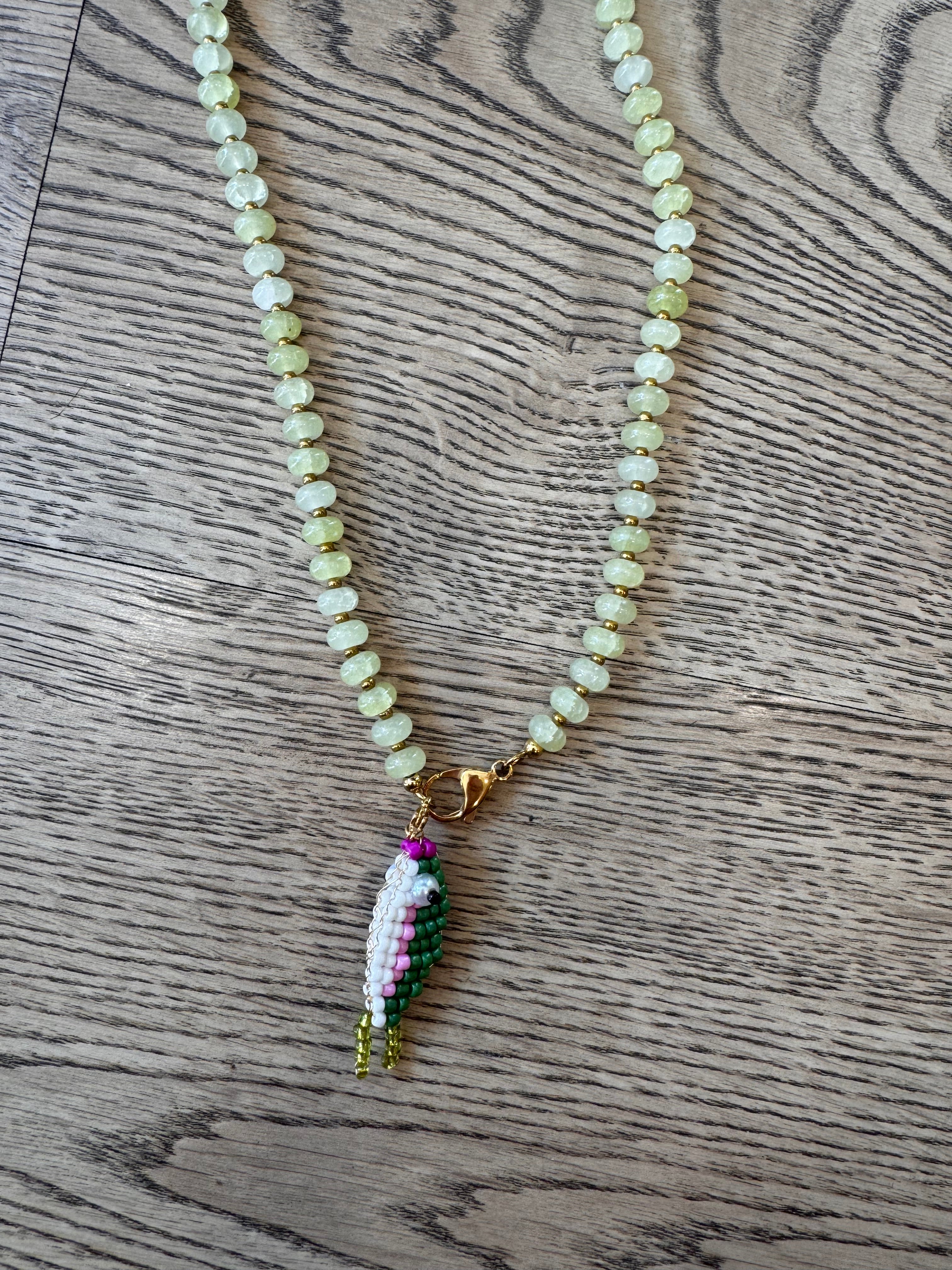 Collana pesciolini di perline