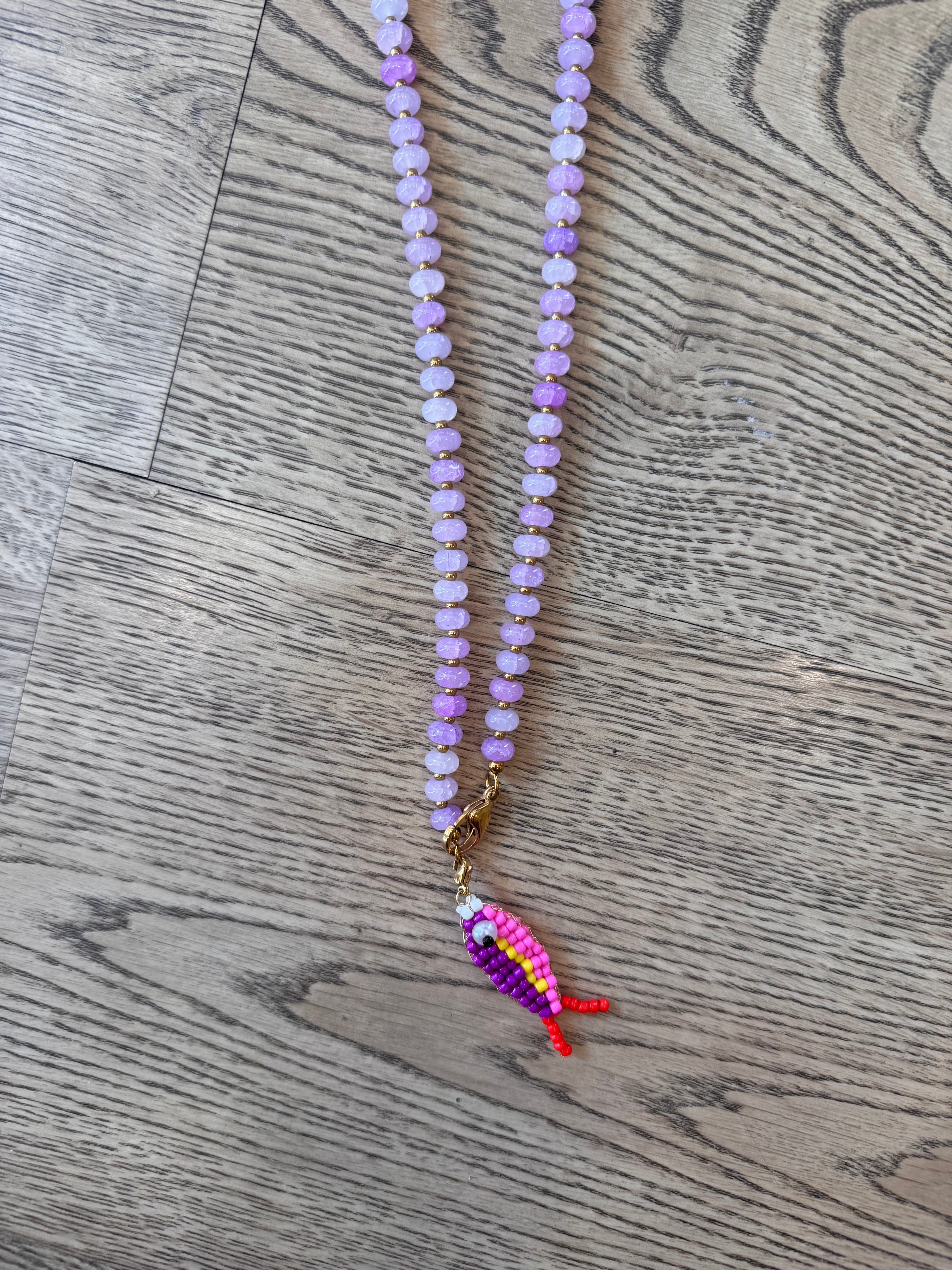 Collana pesciolini di perline