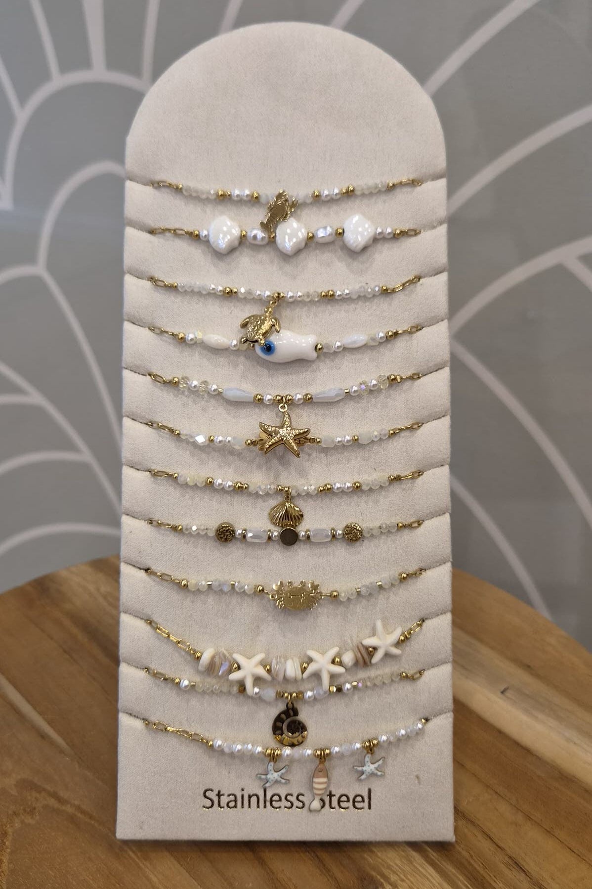 Bracciale portafortuna bianco